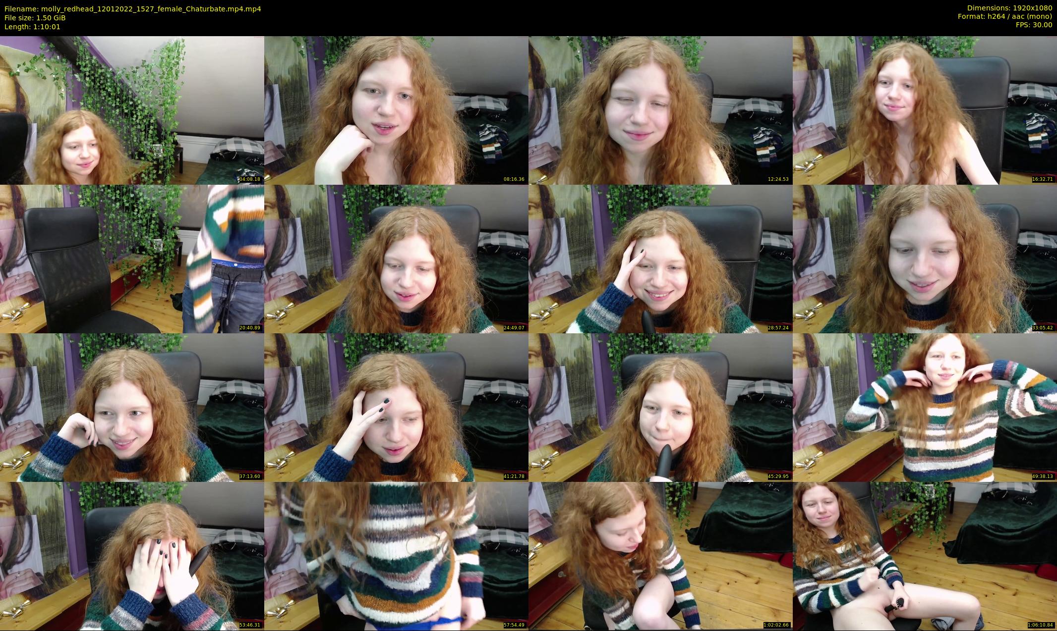 molly_redhead — 71 minute Chaturbate female cam show recording, 1080p, Jan 12, 2022