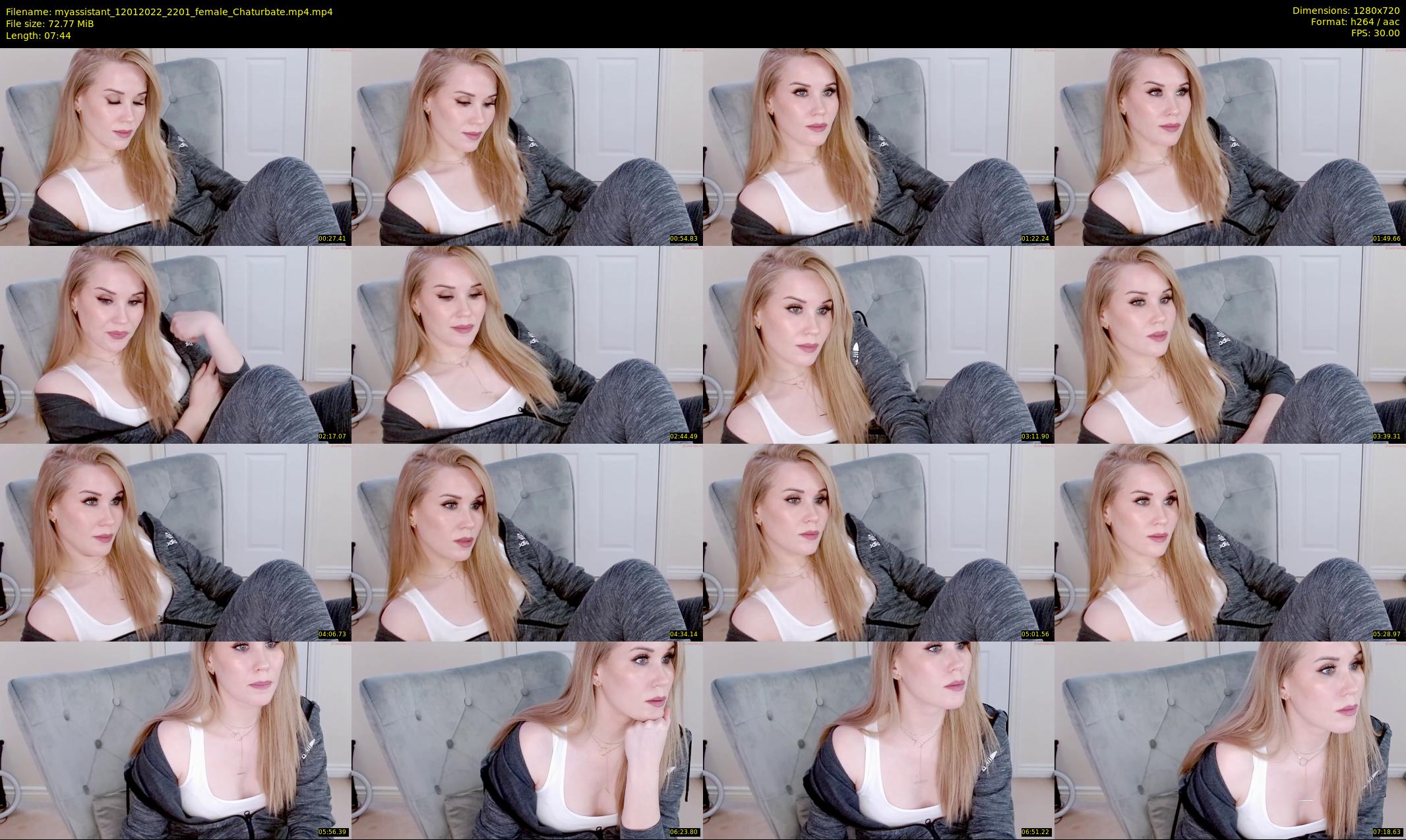 myassistant — 8 minute Chaturbate female cam show recording, 720p, Jan 12, 2022