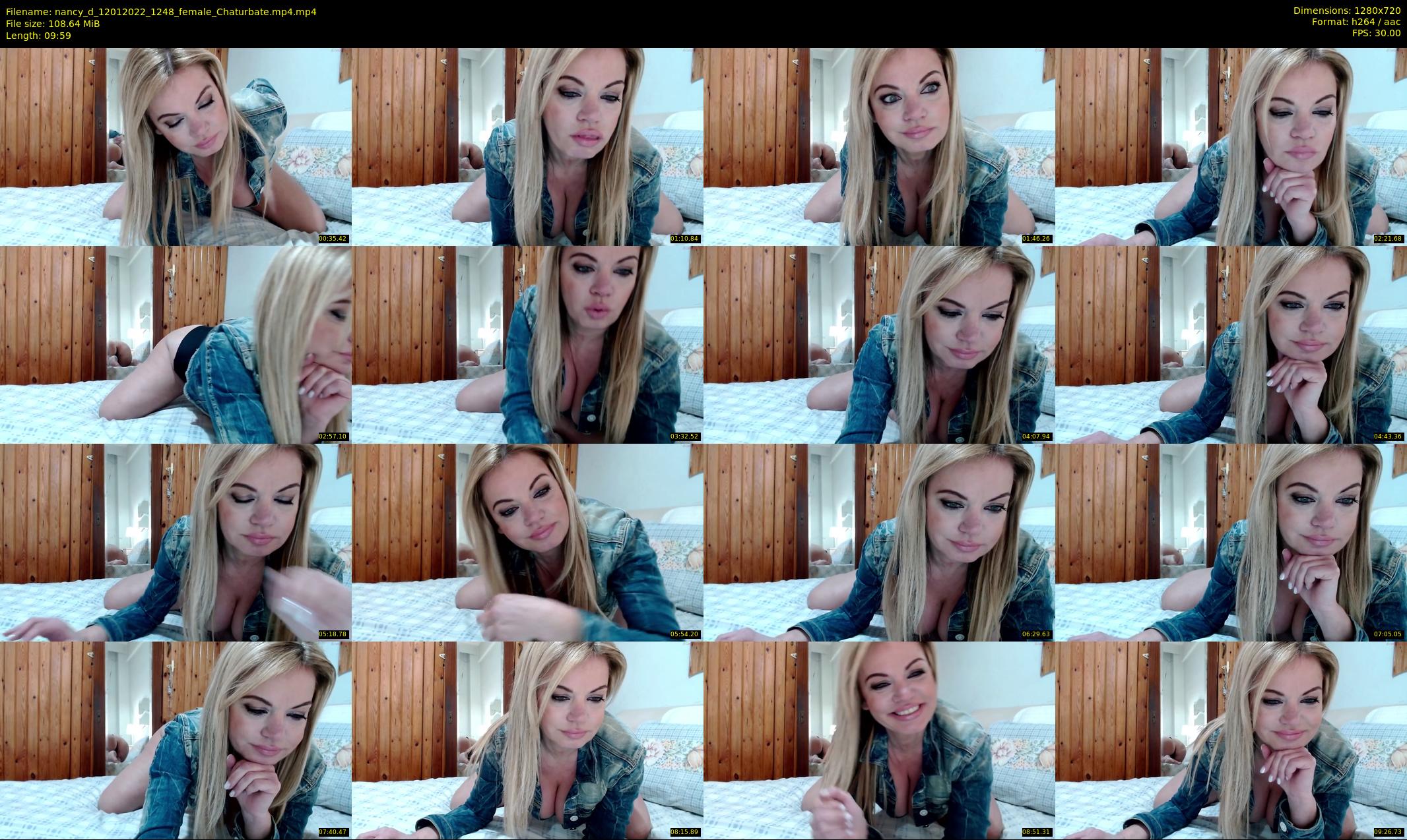 nancy_d — 10 minute Chaturbate female cam show recording, 720p, Jan 12, 2022