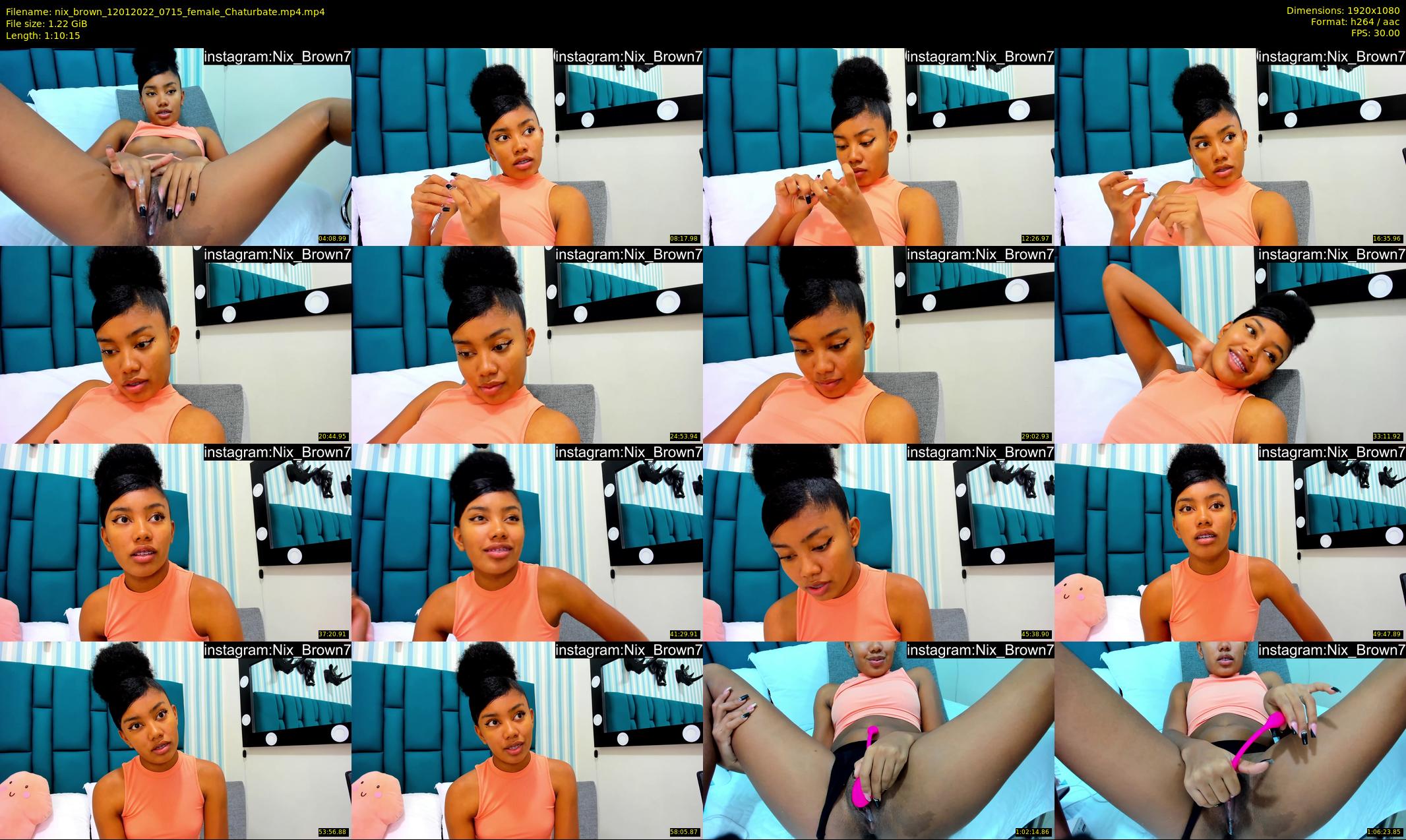 nix_brown — 71 minute Chaturbate female cam show recording, 1080p, Jan 12, 2022