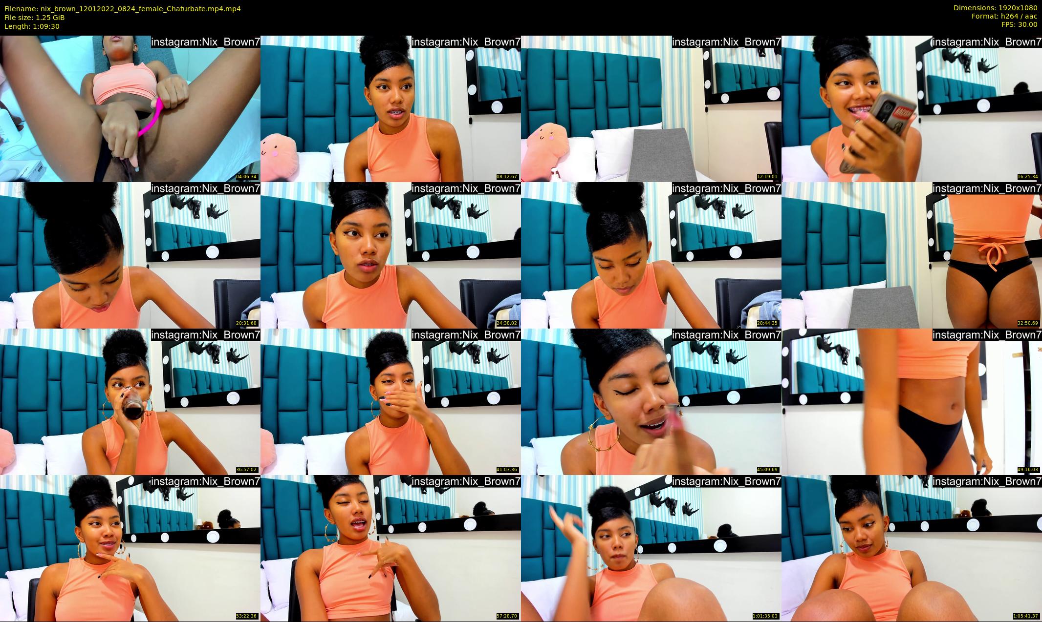 nix_brown — 70 minute Chaturbate female cam show recording, 1080p, Jan 12, 2022