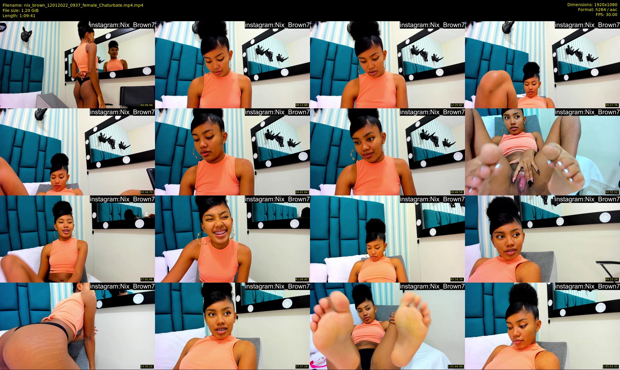 nix_brown — 70 minute Chaturbate female cam show recording, 1080p, Jan 12, 2022