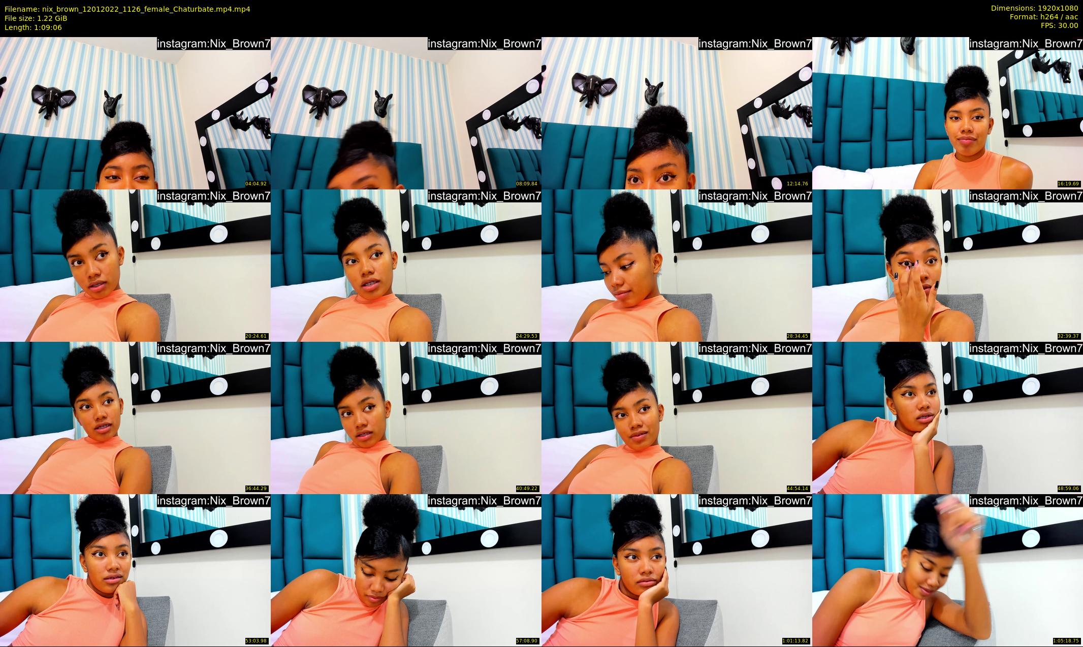 nix_brown — 70 minute Chaturbate female cam show recording, 1080p, Jan 12, 2022