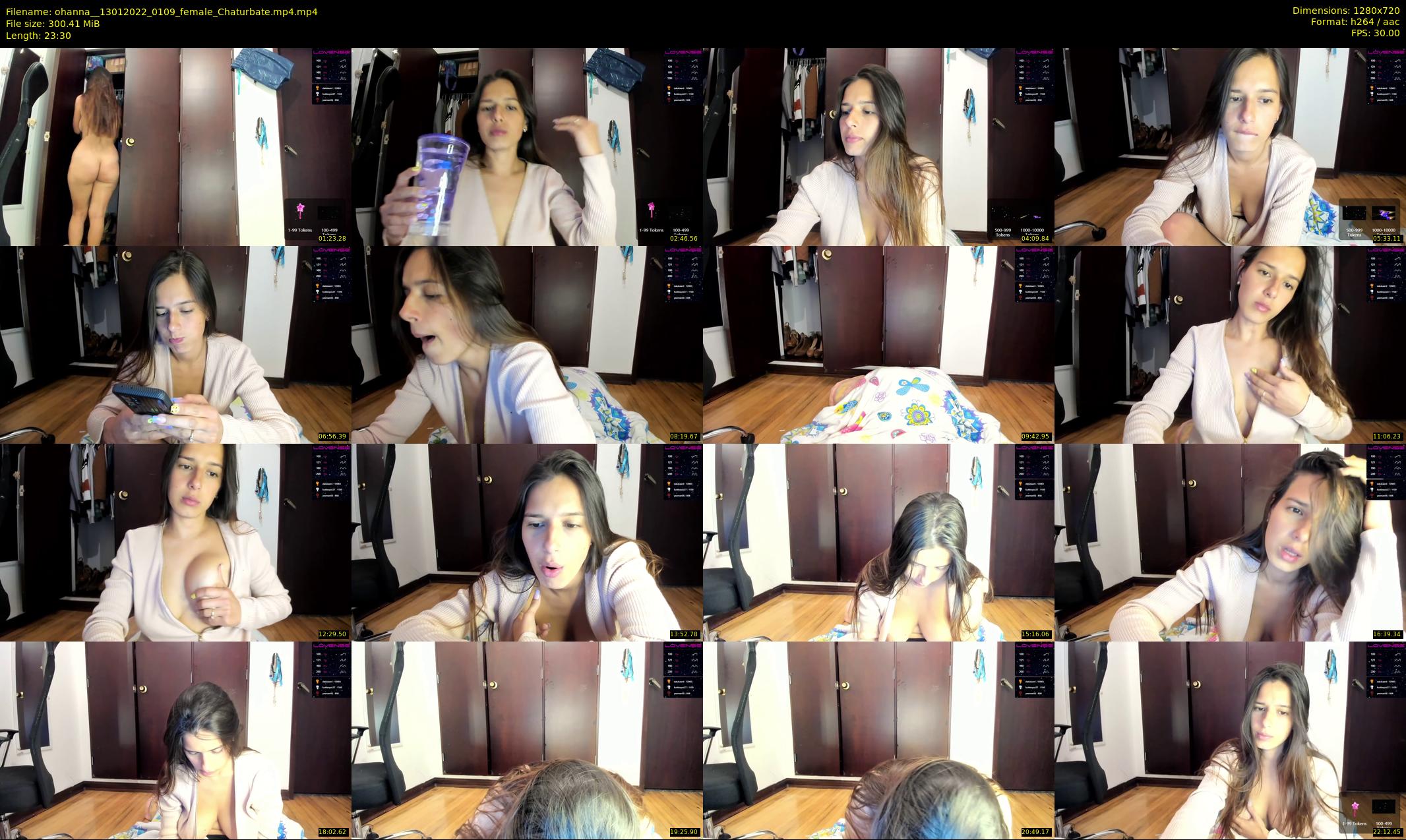ohanna_ — 24 minute Chaturbate female cam show recording, 720p, Jan 13, 2022