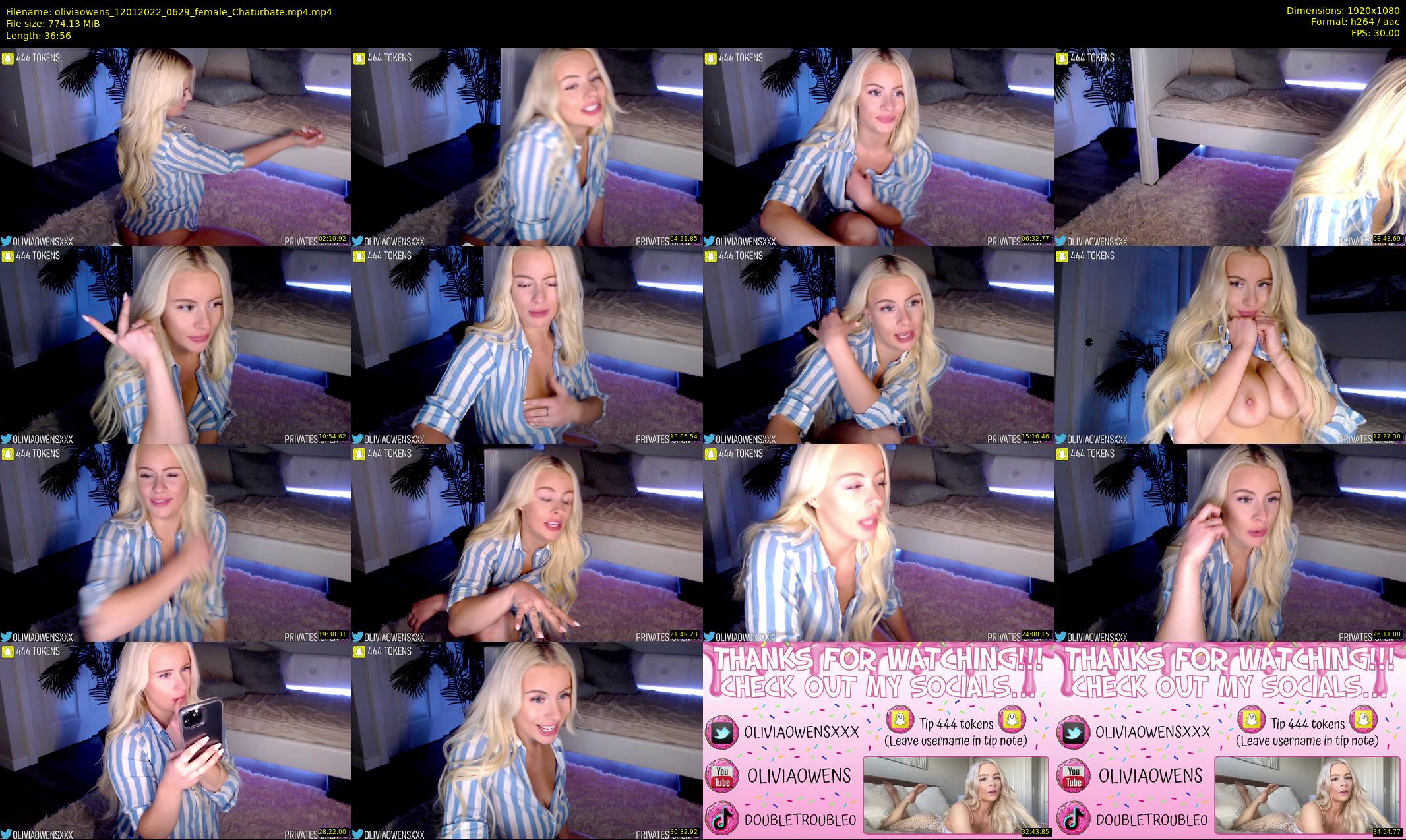 oliviaowens — 37 minute Chaturbate female cam show recording, 1080p, Jan 12, 2022
