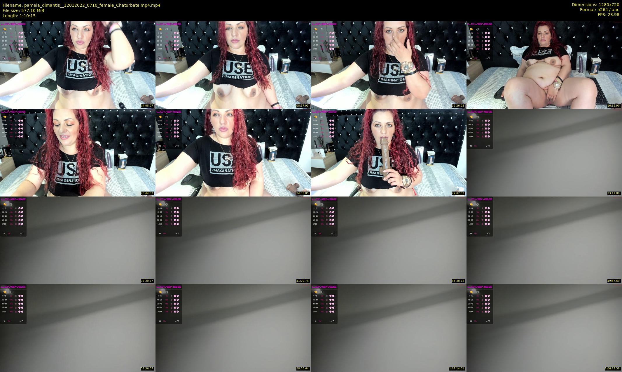 pamela_dimantis_ — 71 minute Chaturbate female cam show recording, 720p, Jan 12, 2022