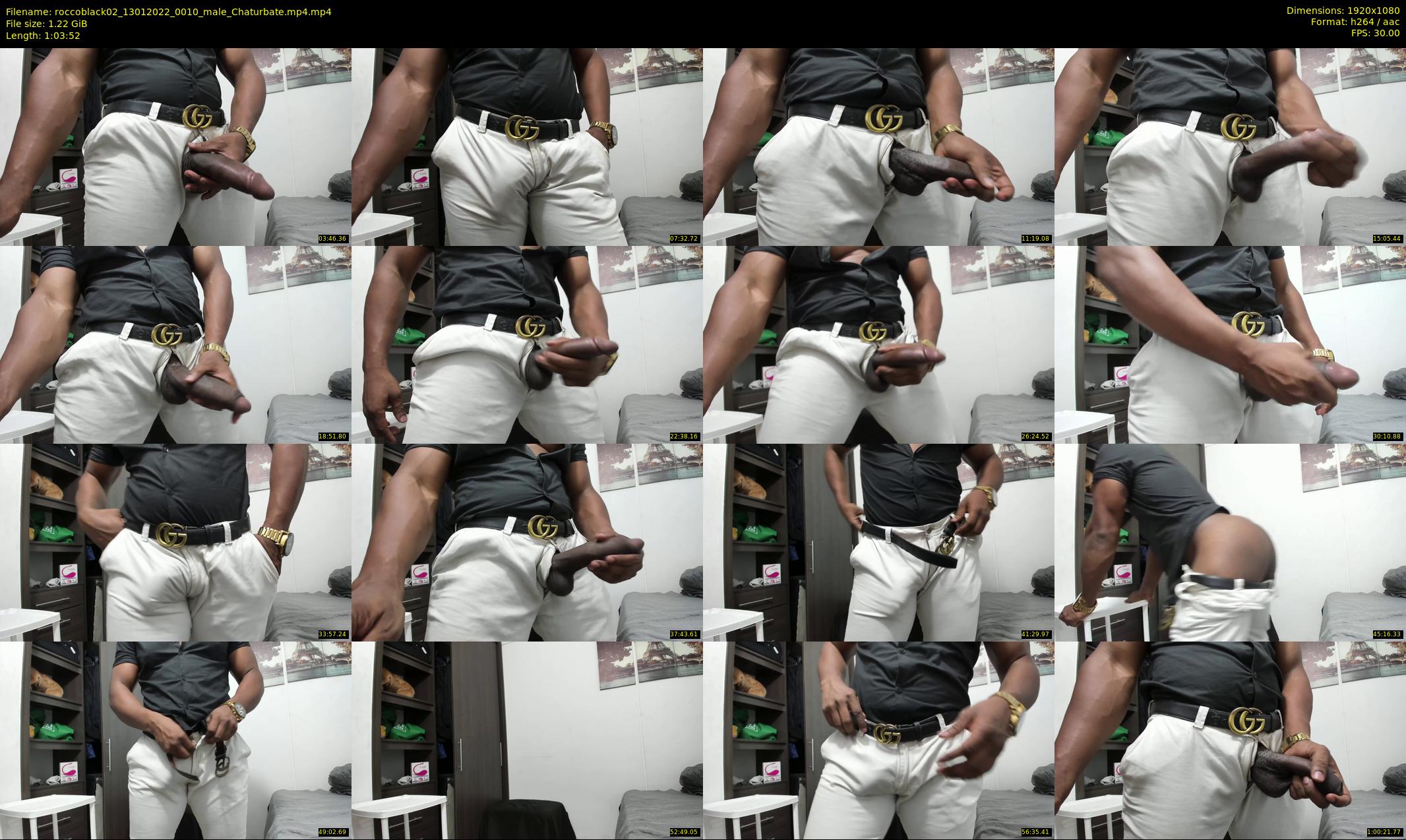 roccoblack02 — 64 minute Chaturbate male cam show recording, 1080p, Jan 13, 2022