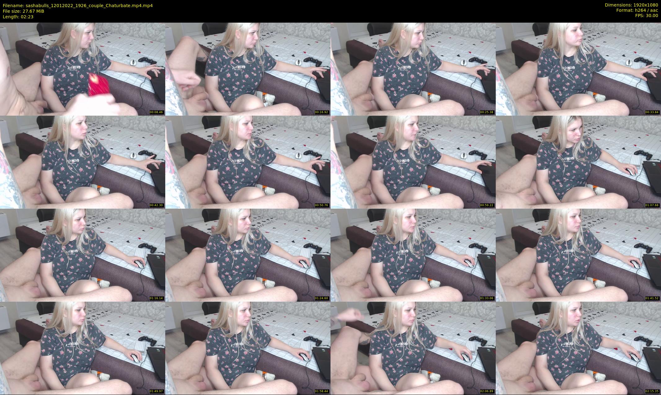 sashabulls — 3 minute Chaturbate couple cam show recording, 1080p, Jan 12, 2022