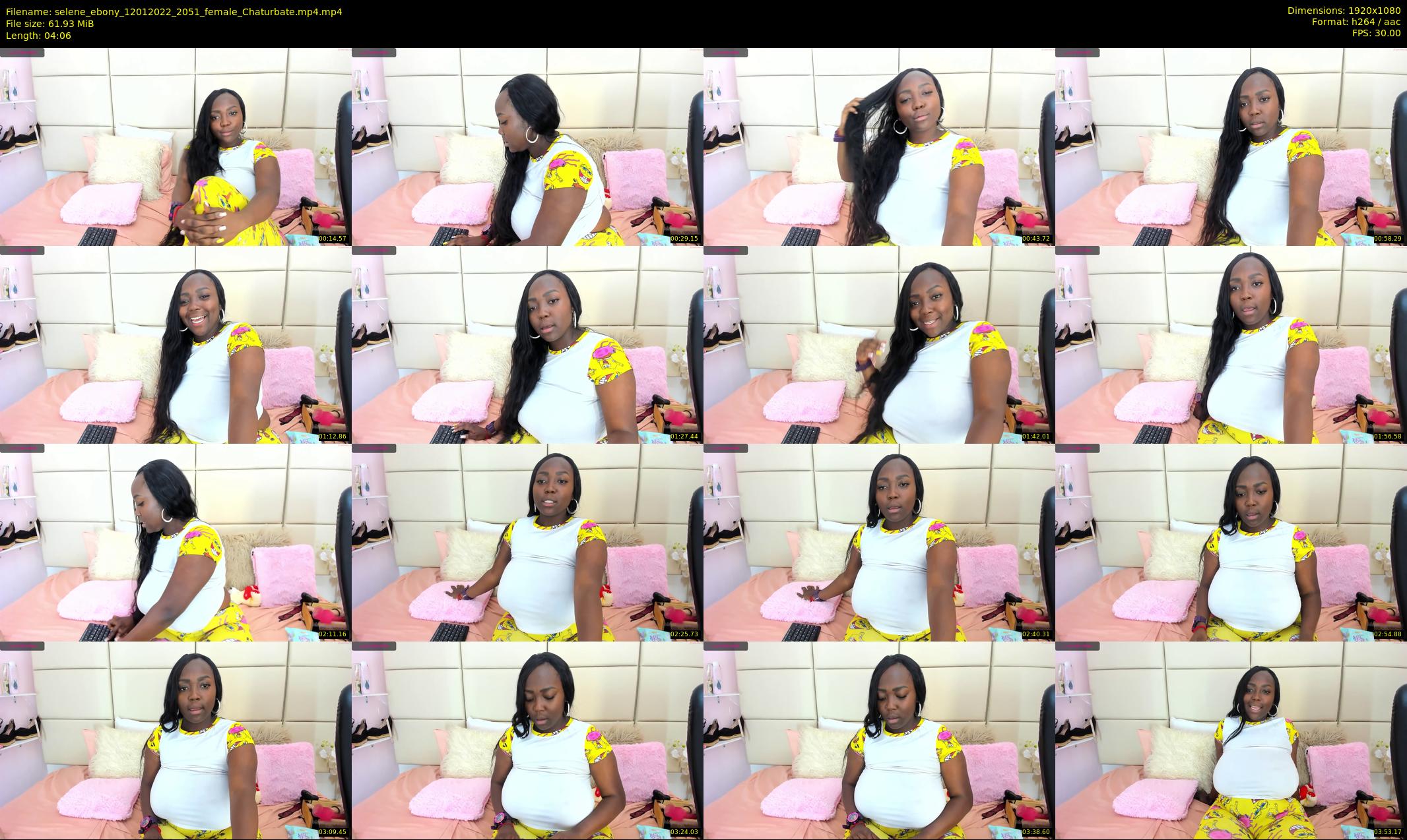 selene_ebony — 5 minute Chaturbate female cam show recording, 1080p, Jan 12, 2022