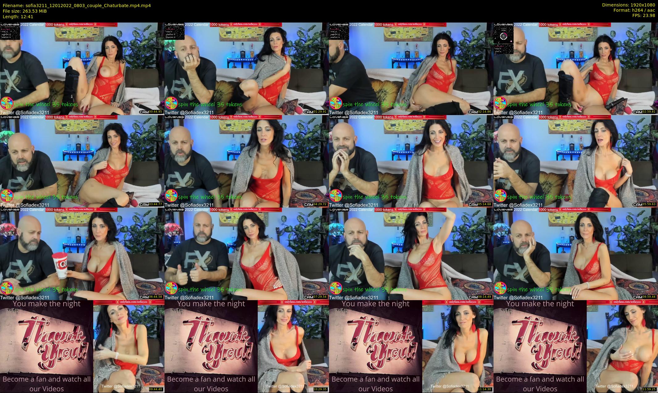 sofia3211 — 13 minute Chaturbate couple cam show recording, 1080p, Jan 12, 2022