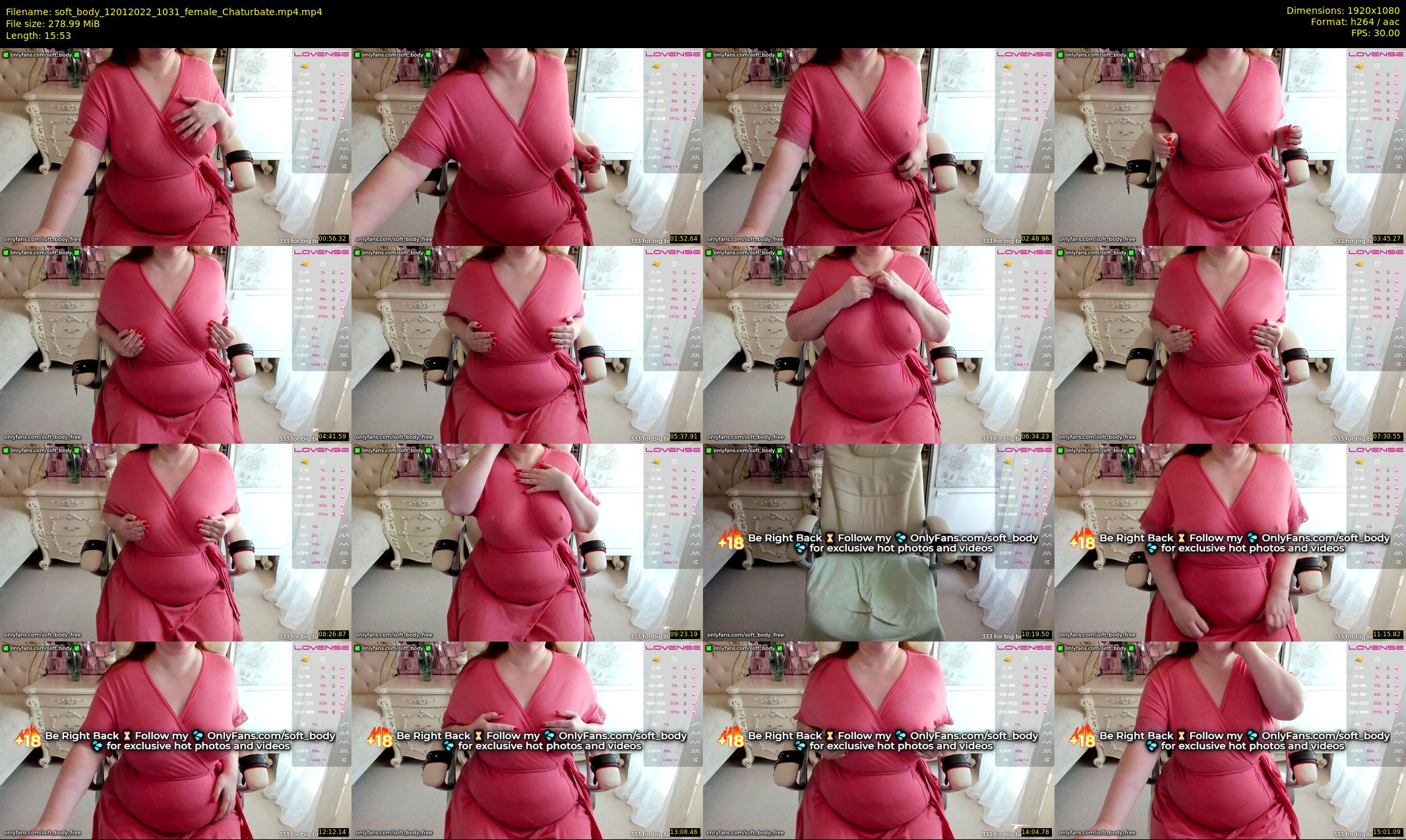 soft_body — 16 minute Chaturbate female cam show recording, 1080p, Jan 12, 2022