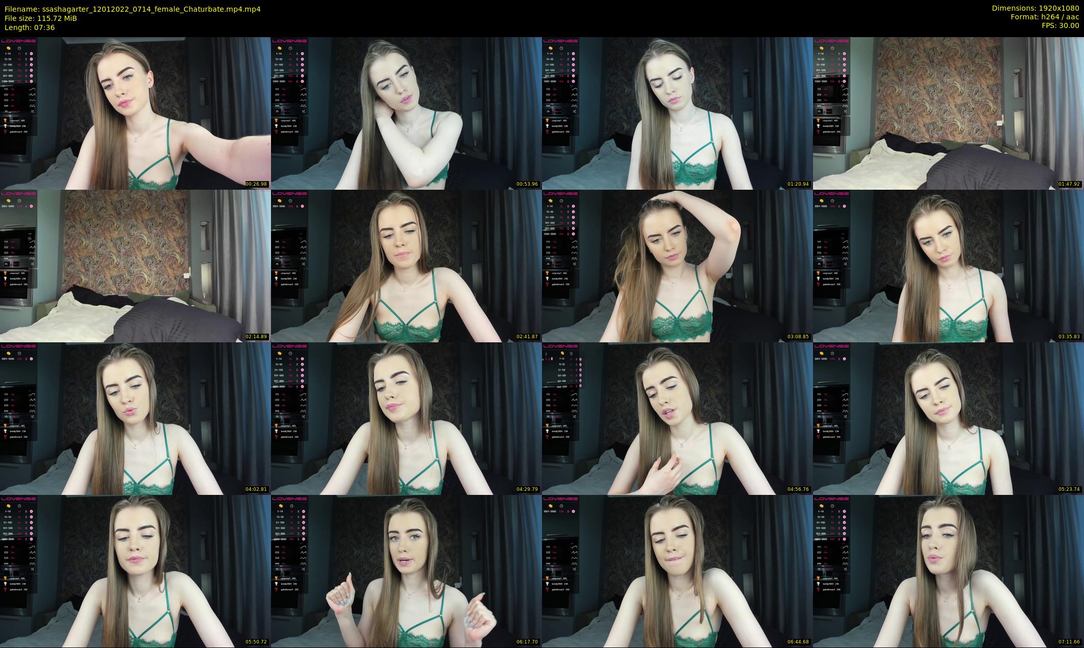 ssashagarter — 8 minute Chaturbate female cam show recording, 1080p, Jan 12, 2022