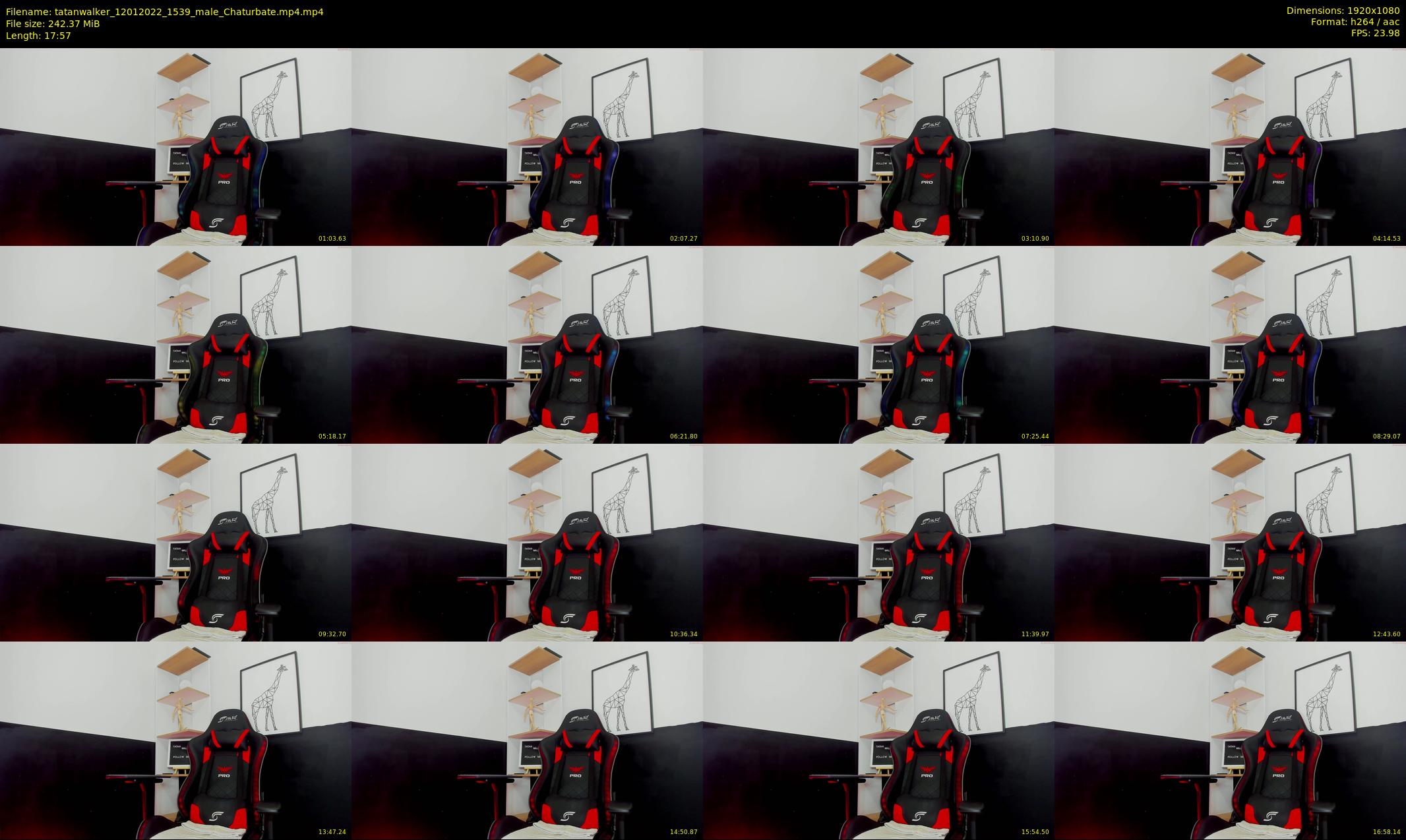tatanwalker — 18 minute Chaturbate male cam show recording, 1080p, Jan 12, 2022