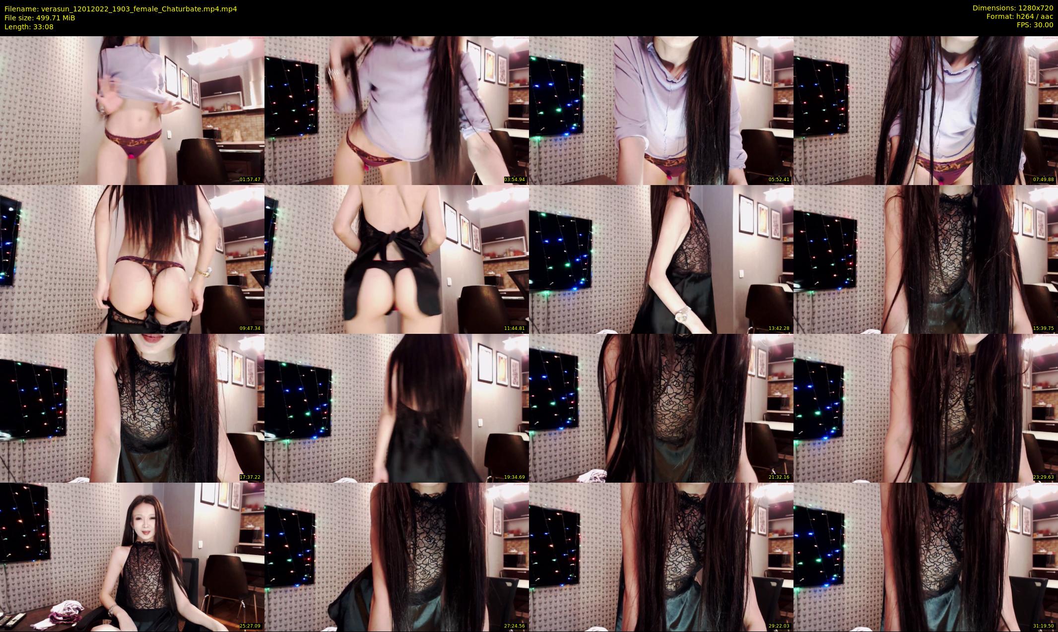 verasun — 34 minute Chaturbate female cam show recording, 720p, Jan 12, 2022