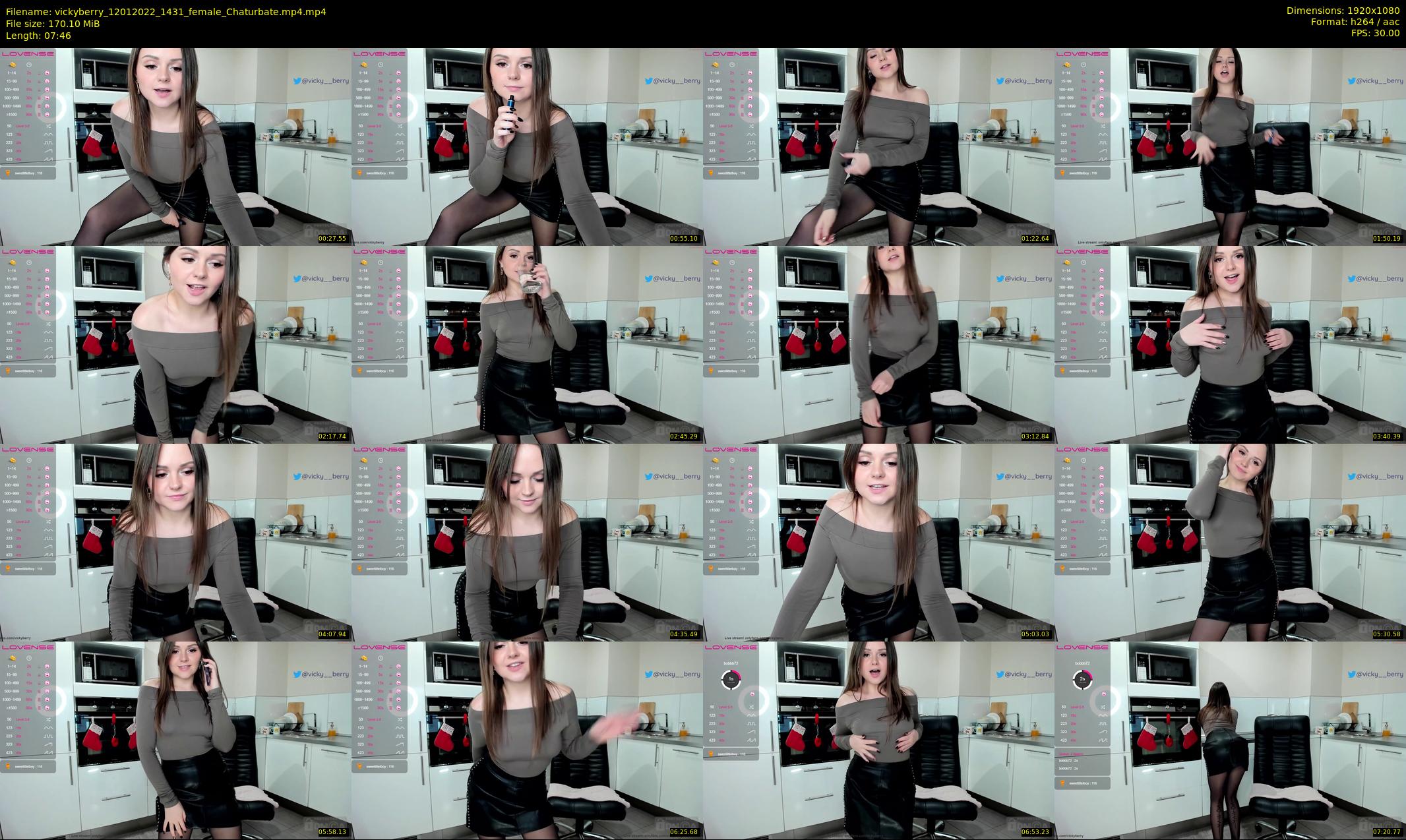 vickyberry — 8 minute Chaturbate female cam show recording, 1080p, Jan 12, 2022