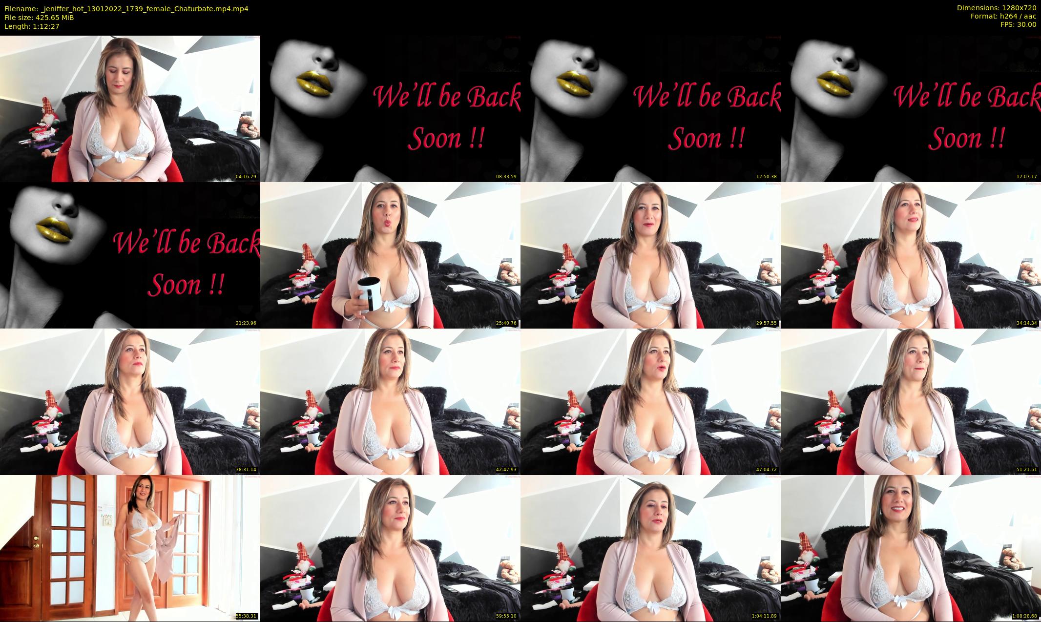 _jeniffer_hot — 73 minute Chaturbate female cam show recording, 720p, Jan 13, 2022