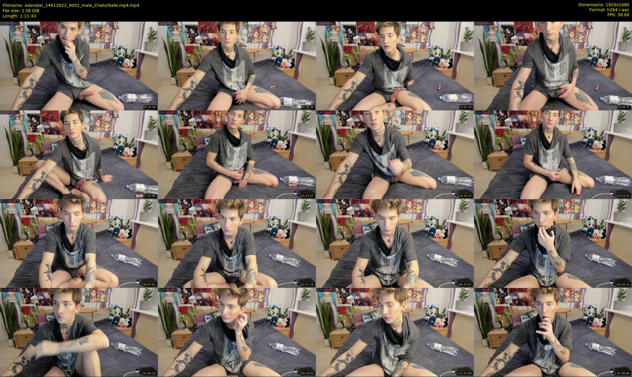 adanstar — 72 minute Chaturbate male cam show recording, 1080p, Jan 14, 2022