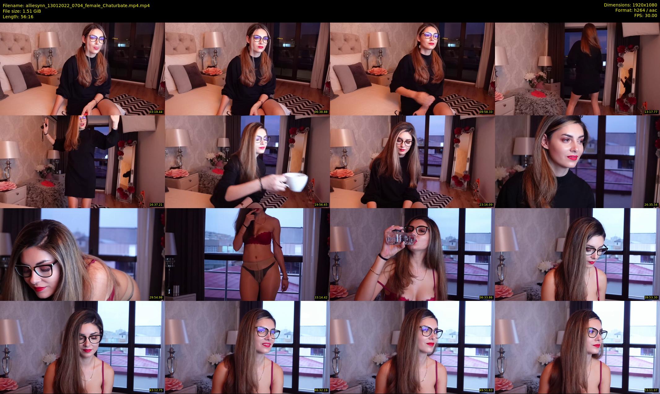 alliesynn — 57 minute Chaturbate female cam show recording, 1080p, Jan 13, 2022