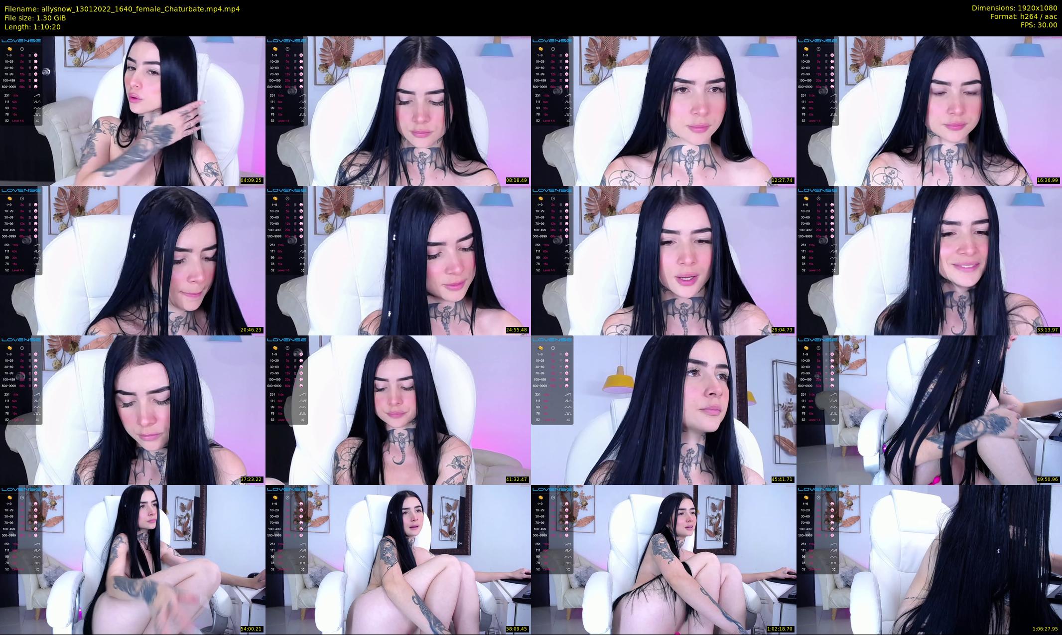 allysnow — 71 minute Chaturbate female cam show recording, 1080p, Jan 13, 2022