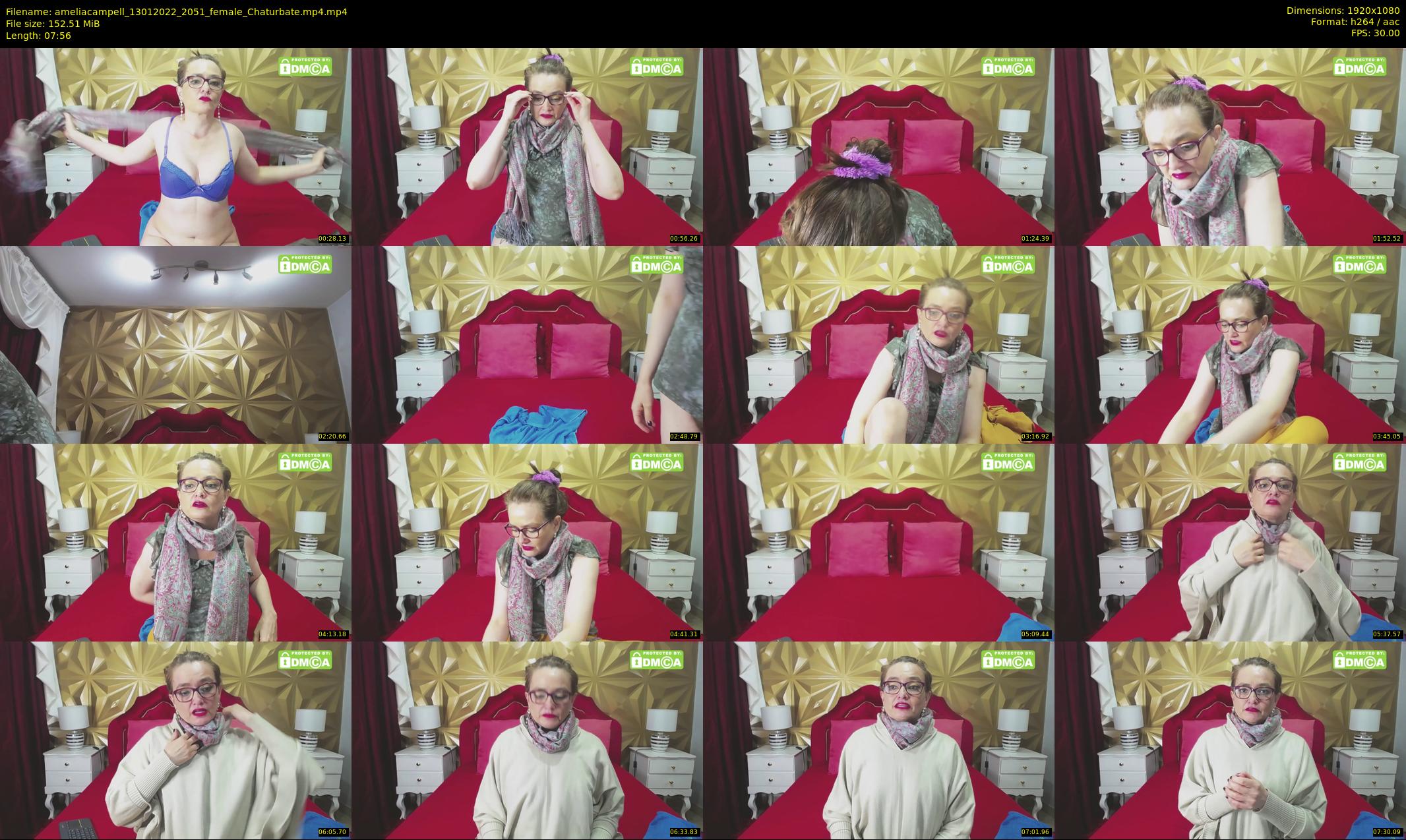 ameliacampell — 8 minute Chaturbate female cam show recording, 1080p, Jan 13, 2022