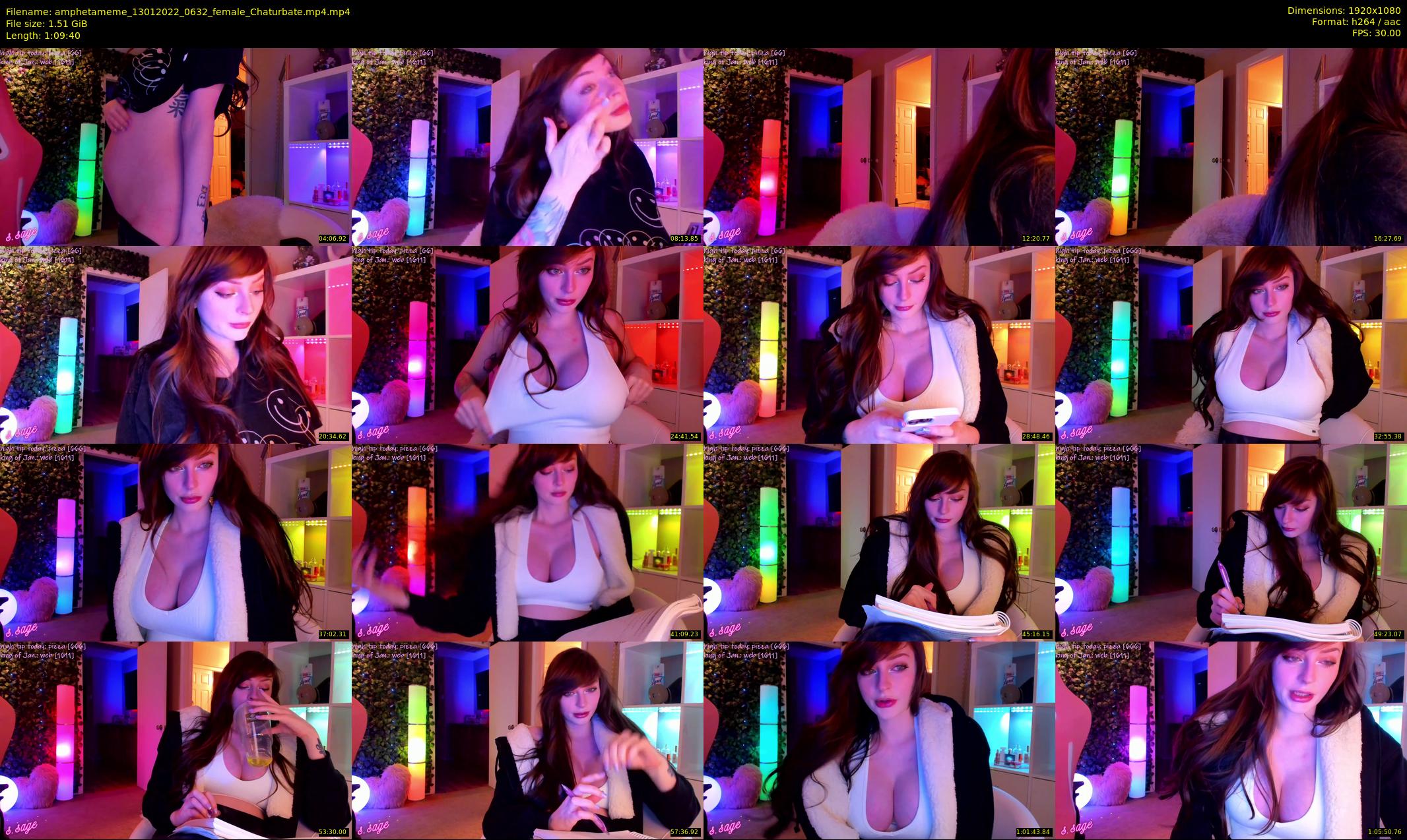 amphetameme — 70 minute Chaturbate female cam show recording, 1080p, Jan 13, 2022