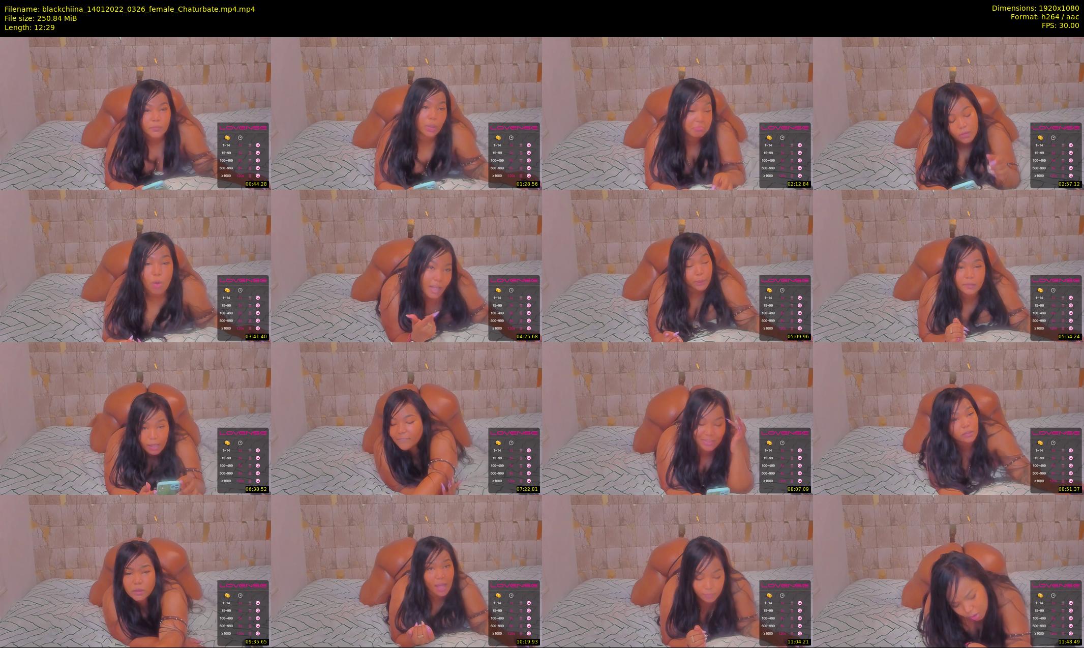 blackchiina — 13 minute Chaturbate female cam show recording, 1080p, Jan 14, 2022
