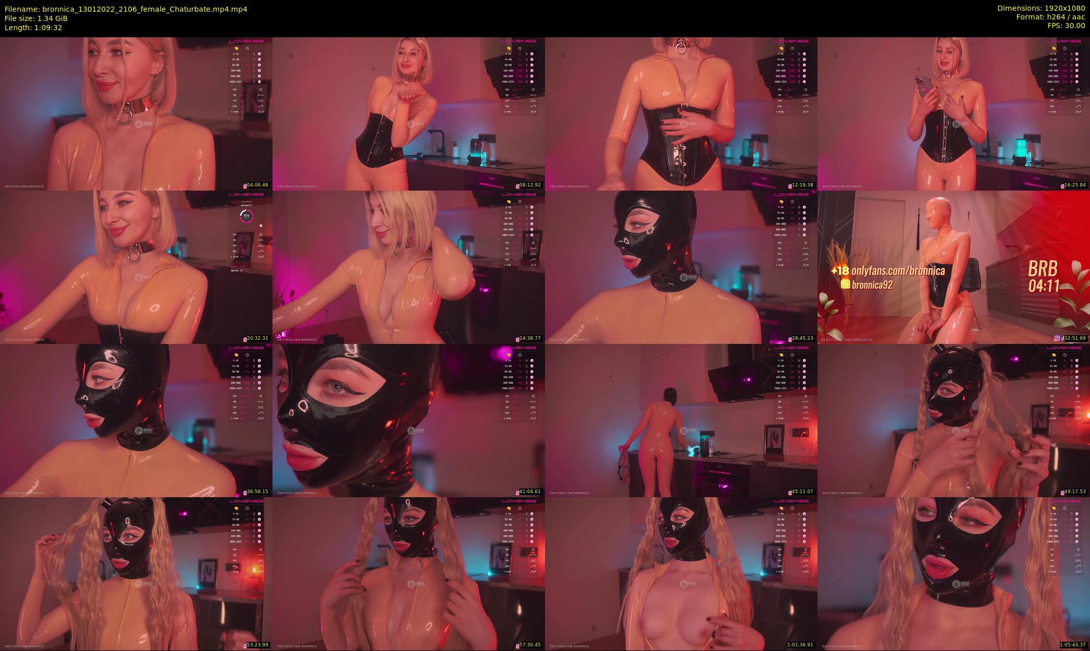 bronnica — 70 minute Chaturbate female cam show recording, 1080p, Jan 13, 2022