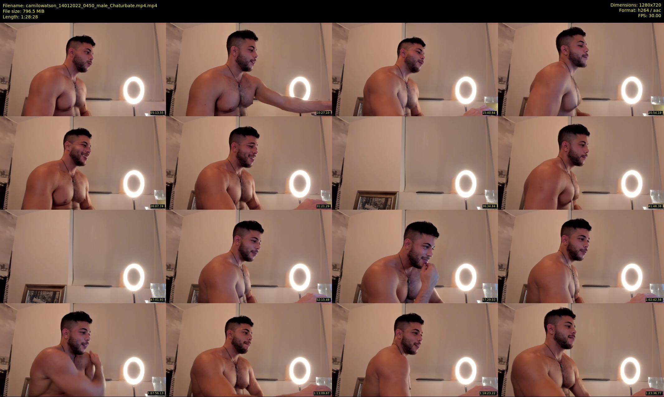 camilowatson — 89 minute Chaturbate male cam show recording, 720p, Jan 14, 2022