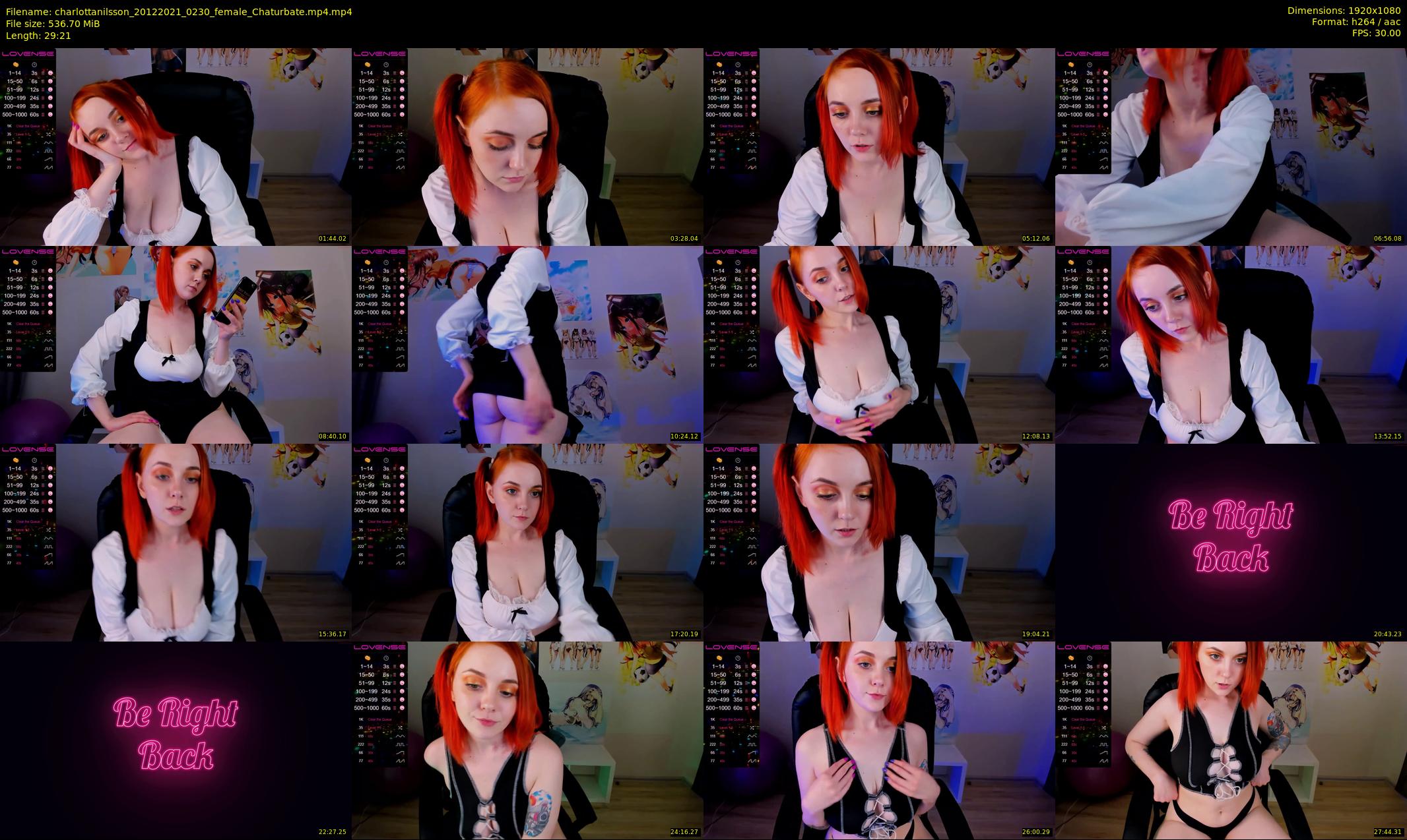 charlottanilsson — 30 minute Chaturbate female cam show recording, 1080p, Dec 20, 2021
