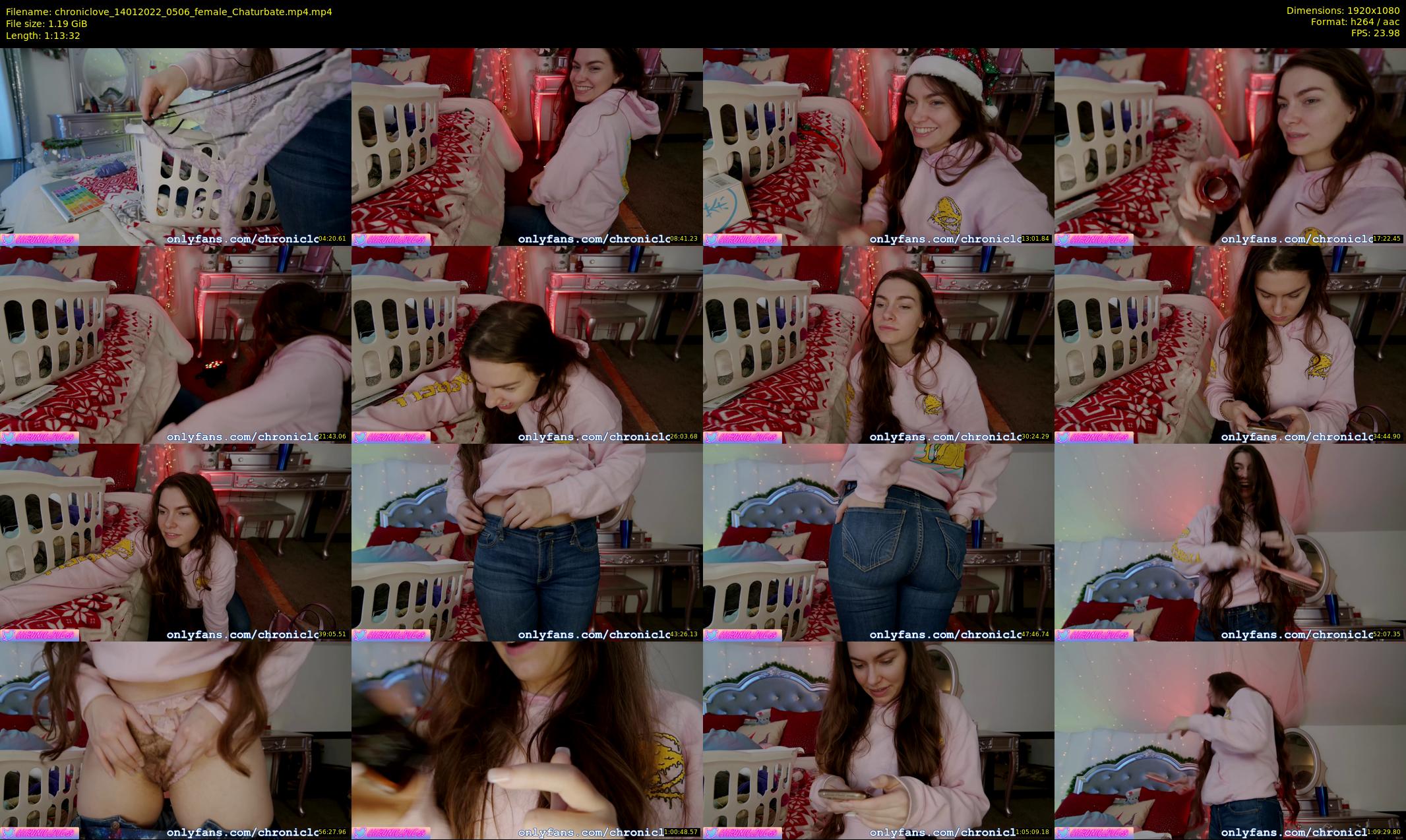 chroniclove — 74 minute Chaturbate female cam show recording, 1080p, Jan 14, 2022