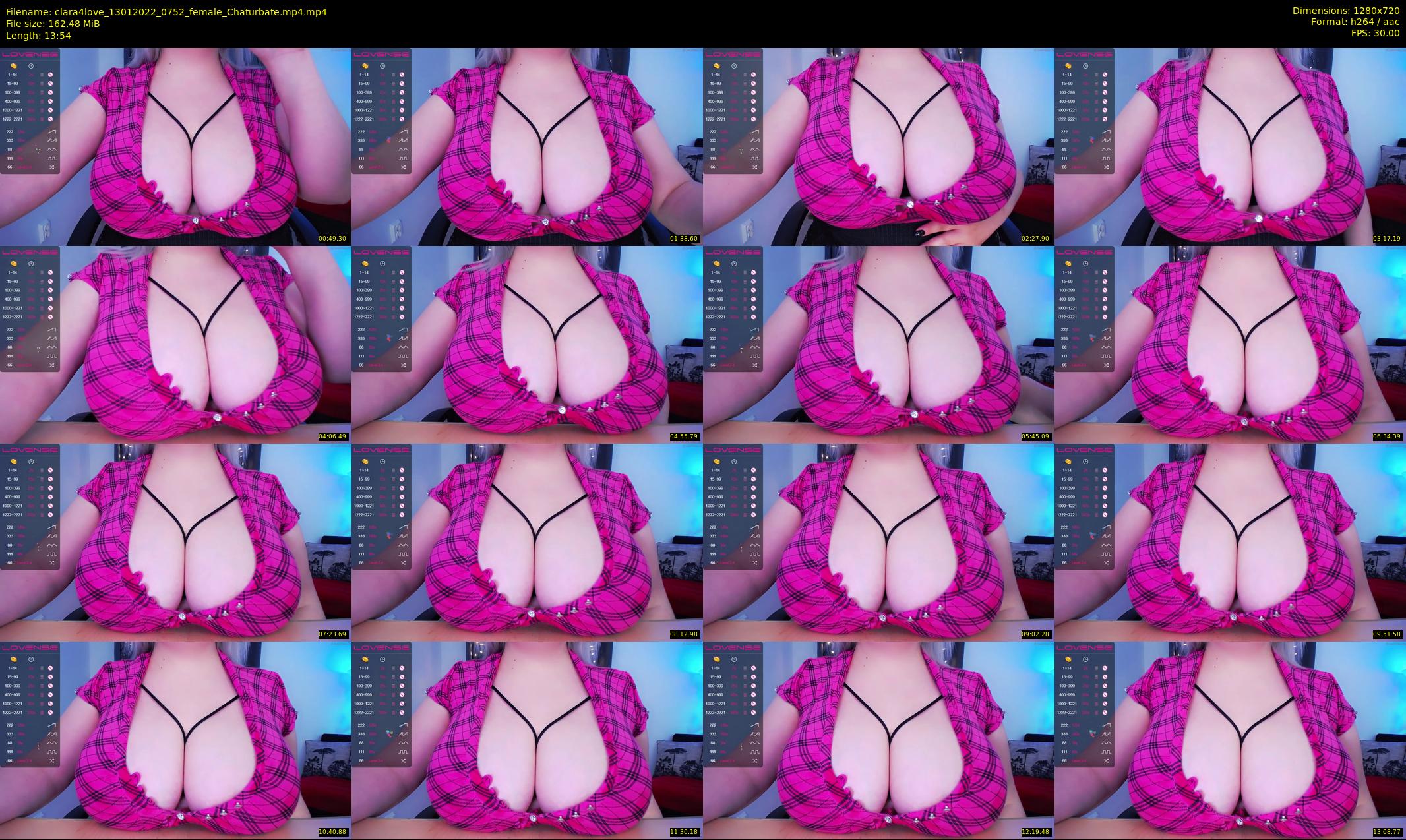 clara4love — 14 minute Chaturbate female cam show recording, 720p, Jan 13, 2022