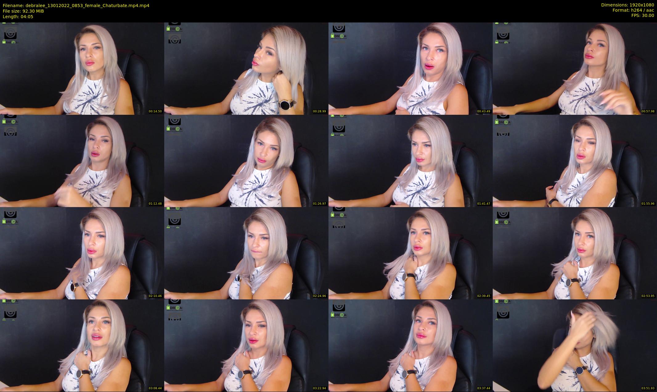 debralee — 5 minute Chaturbate female cam show recording, 1080p, Jan 13, 2022