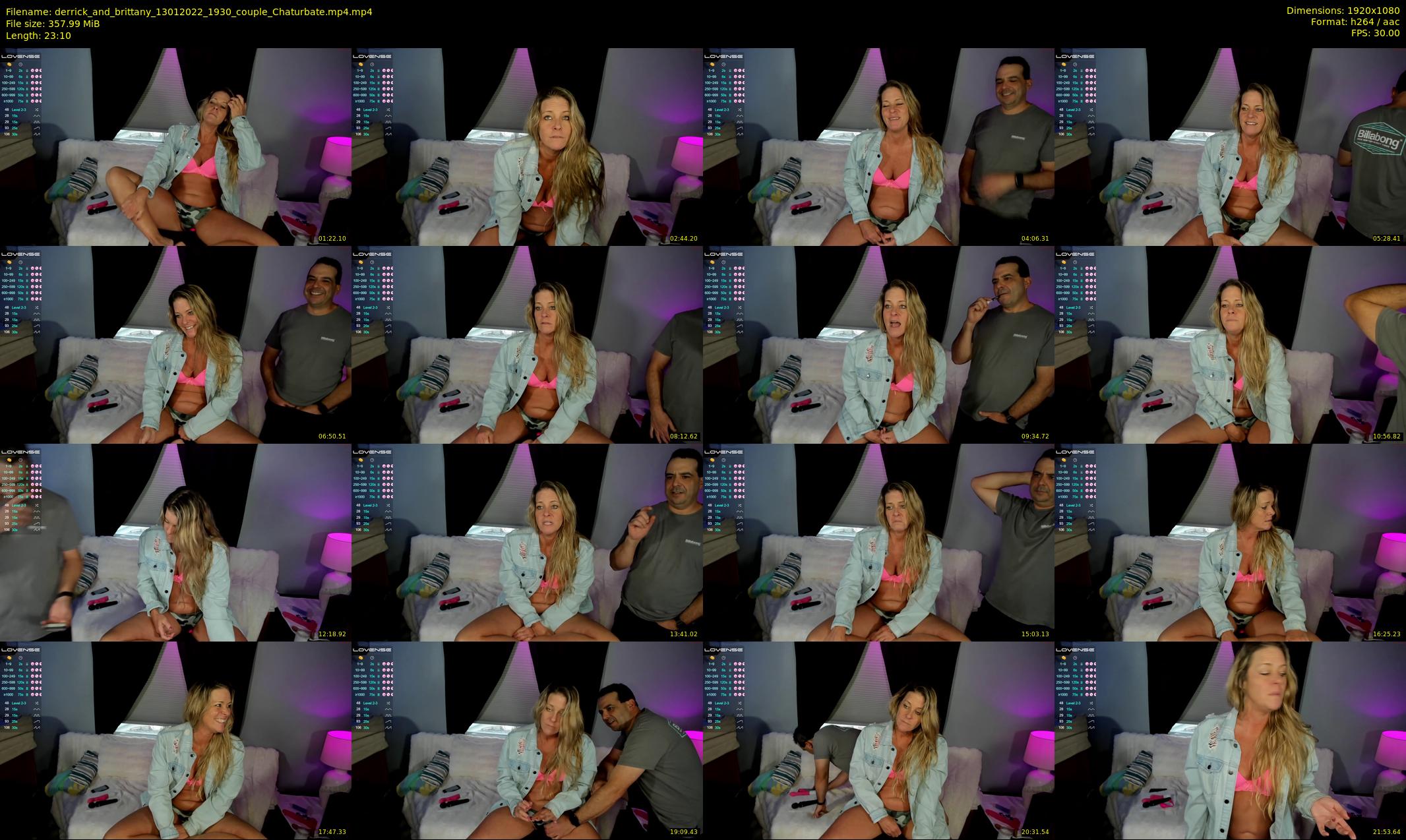 derrick_and_brittany — 24 minute Chaturbate couple cam show recording, 1080p, Jan 13, 2022