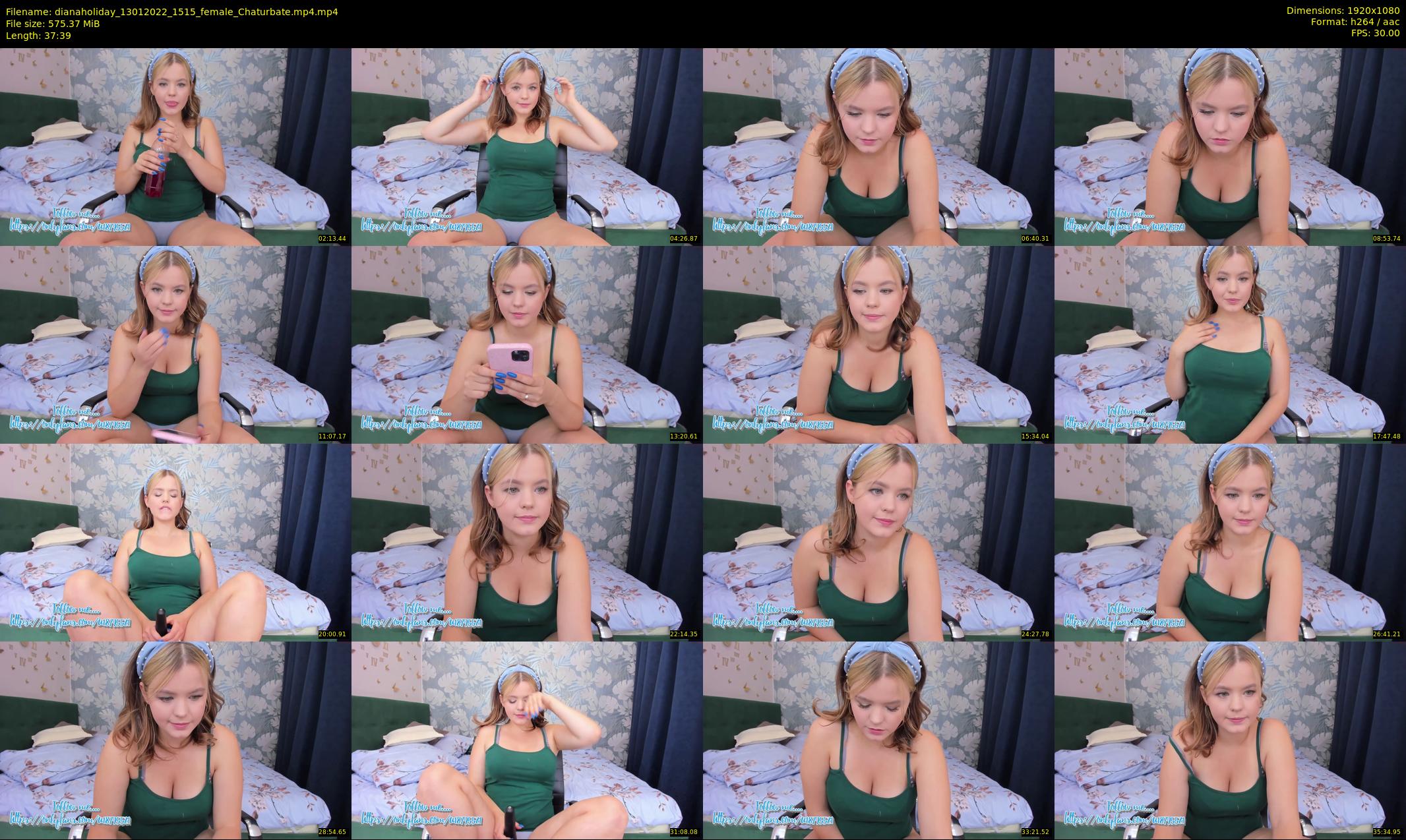 dianaholiday — 38 minute Chaturbate female cam show recording, 1080p, Jan 13, 2022