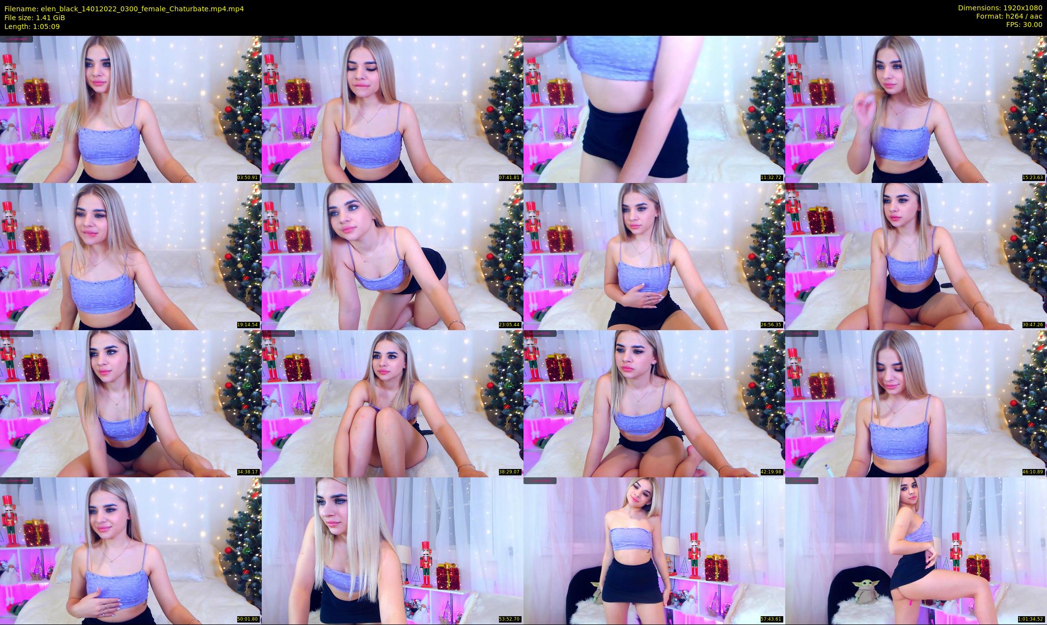 elen_black — 66 minute Chaturbate female cam show recording, 1080p, Jan 14, 2022