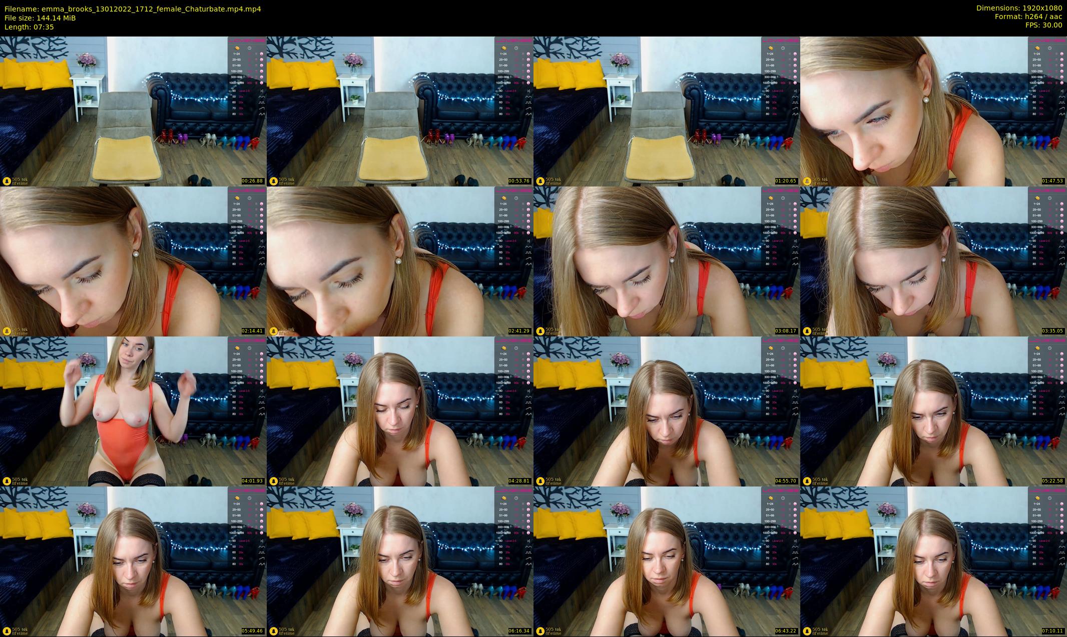 emma_brooks — 8 minute Chaturbate female cam show recording, 1080p, Jan 13, 2022