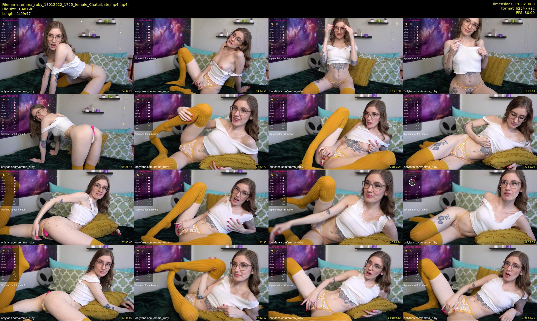 emma_ruby — 70 minute Chaturbate female cam show recording, 1080p, Jan 13, 2022