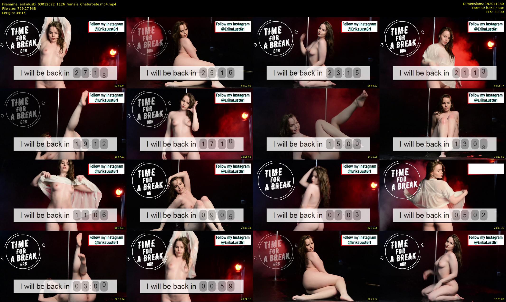 erikalustx — 35 minute Chaturbate female cam show recording, 1080p, Jan 3, 2022