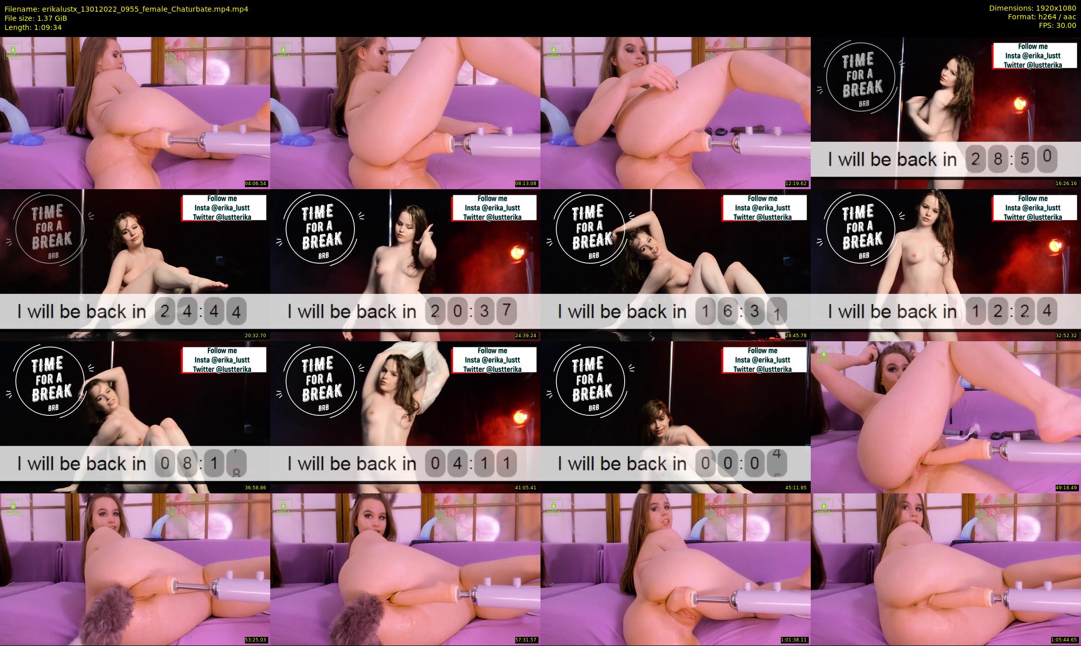 erikalustx — 70 minute Chaturbate female cam show recording, 1080p, Jan 13, 2022