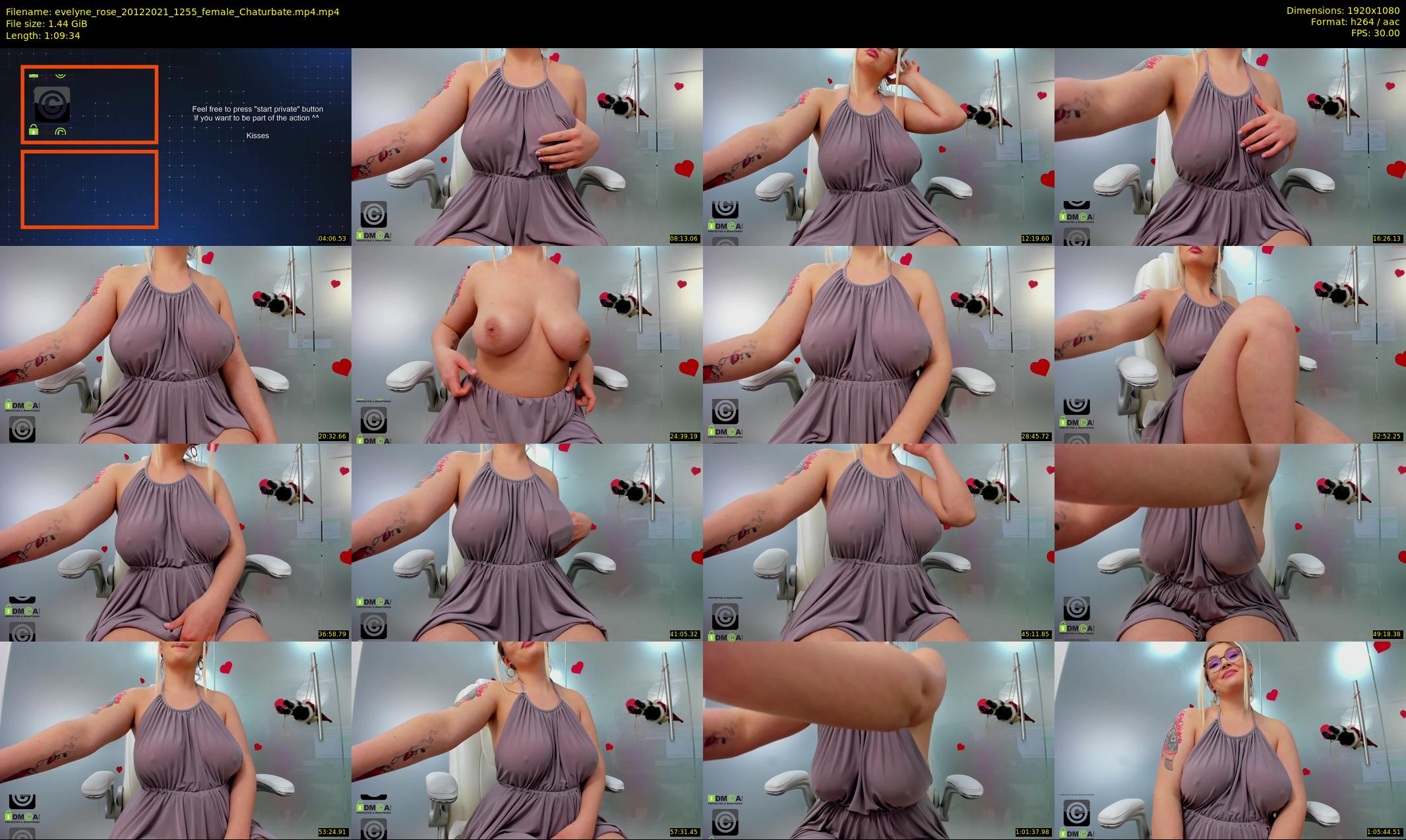 evelyne_rose — 70 minute Chaturbate female cam show recording, 1080p, Dec 20, 2021
