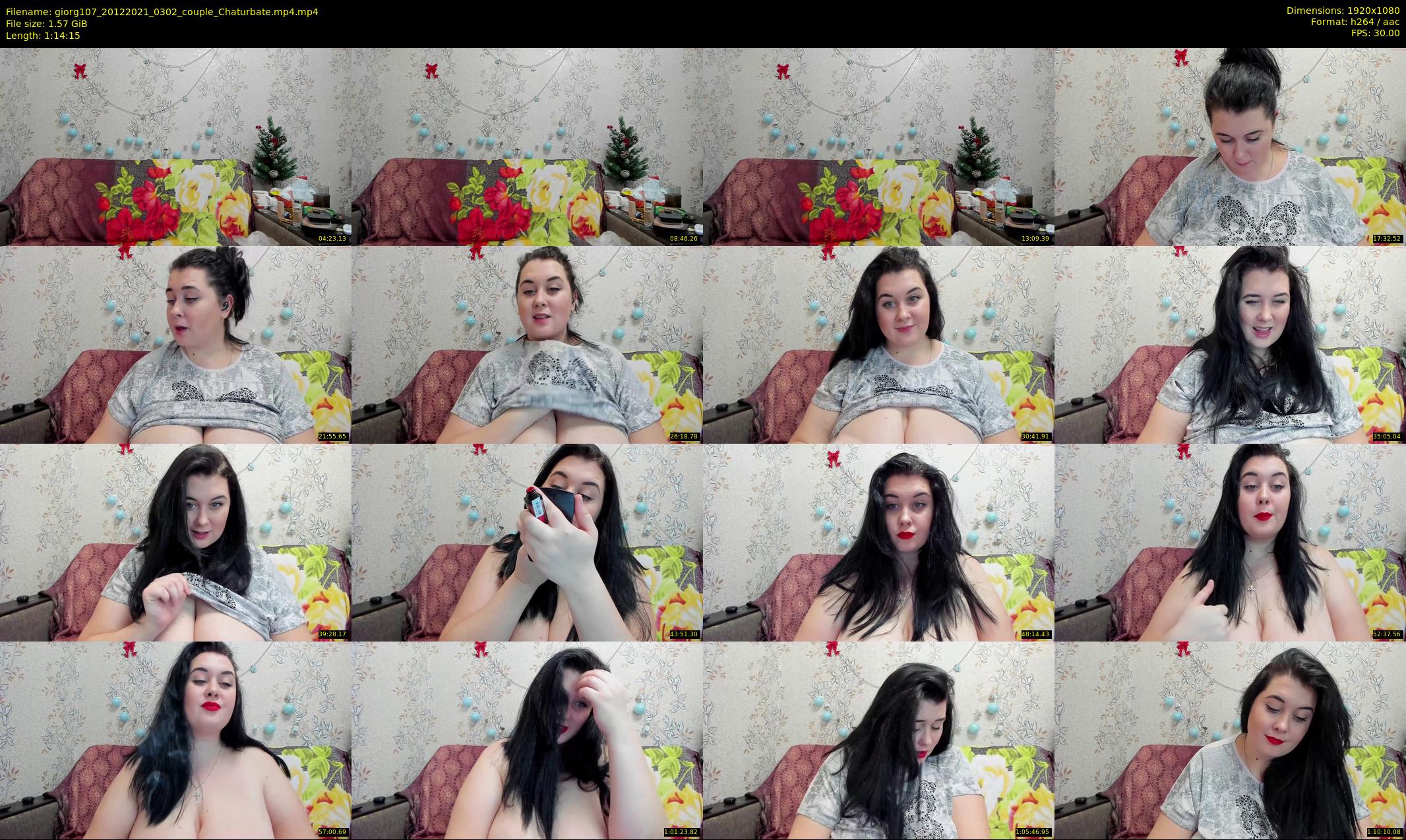 giorg107 — 75 minute Chaturbate couple cam show recording, 1080p, Dec 20, 2021
