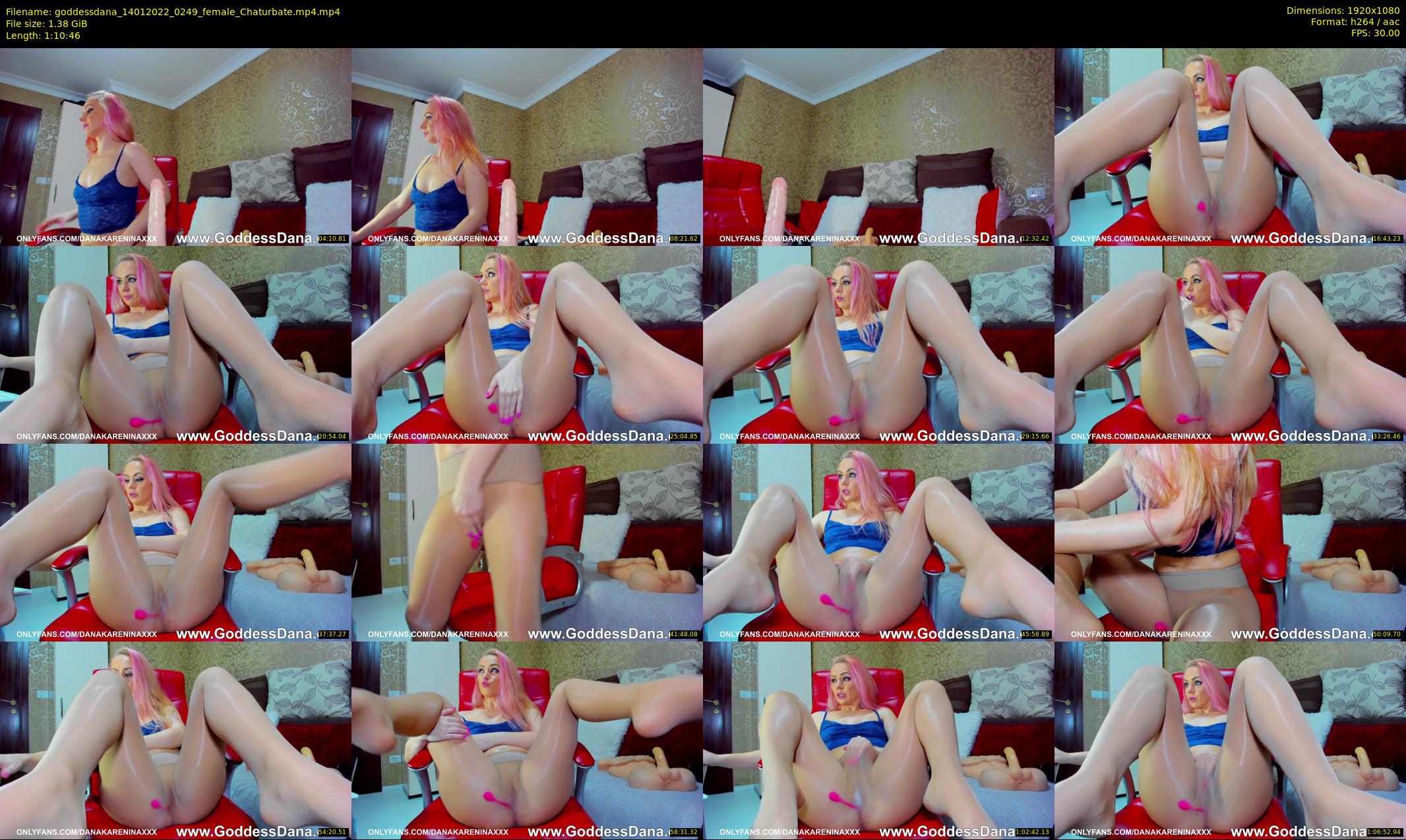 goddessdana — 71 minute Chaturbate female cam show recording, 1080p, Jan 14, 2022