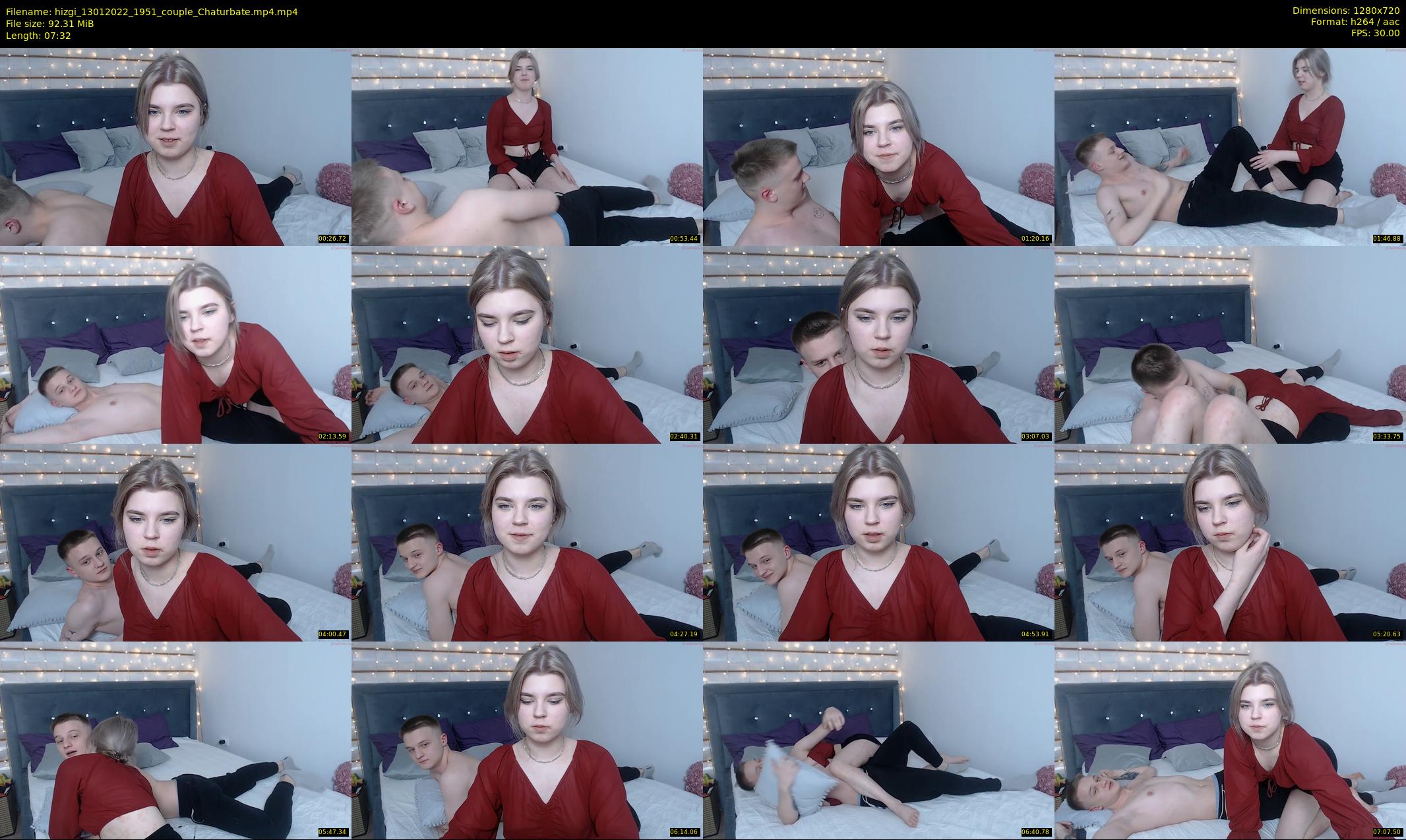 hizgi — 8 minute Chaturbate couple cam show recording, 720p, Jan 13, 2022