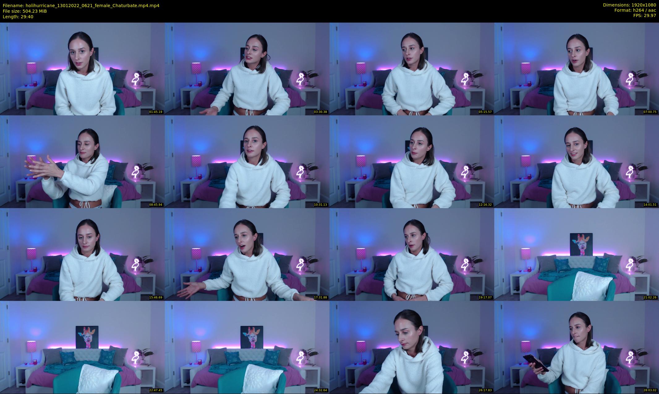 holihurricane — 30 minute Chaturbate female cam show recording, 1080p, Jan 13, 2022