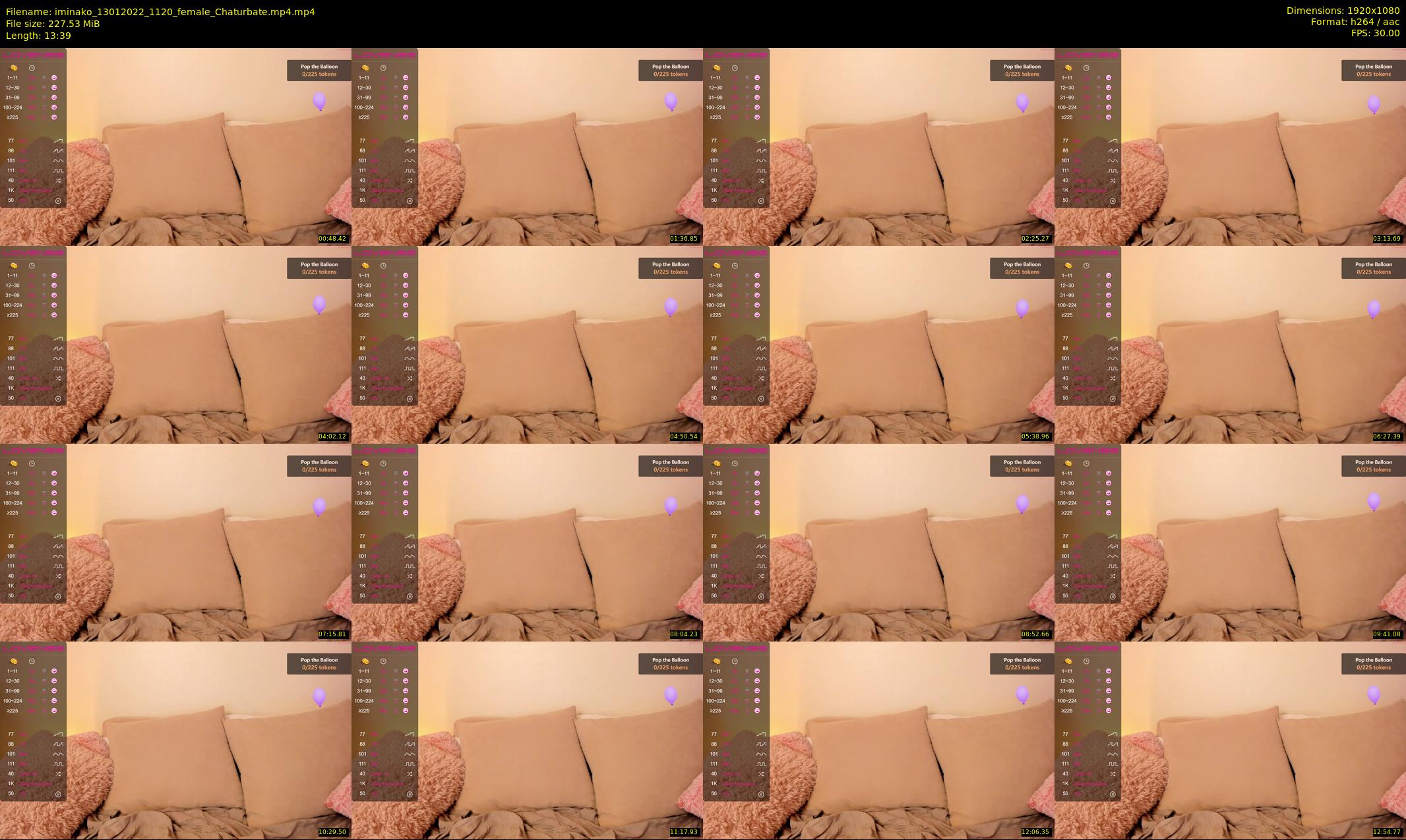 iminako — 14 minute Chaturbate female cam show recording, 1080p, Jan 13, 2022