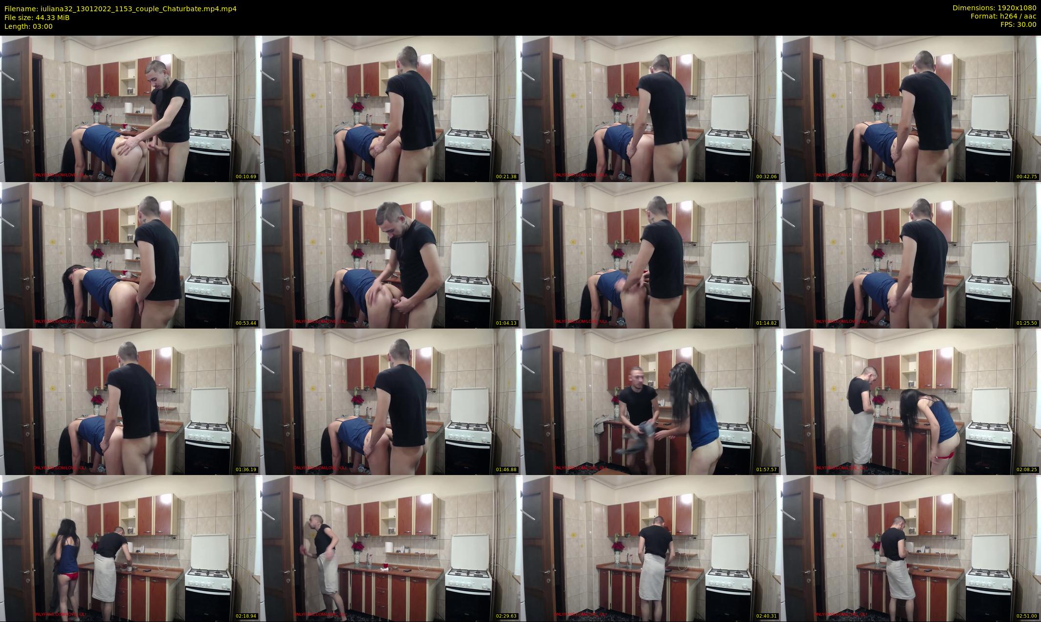 iuliana32 — 3 minute Chaturbate couple cam show recording, 1080p, Jan 13, 2022