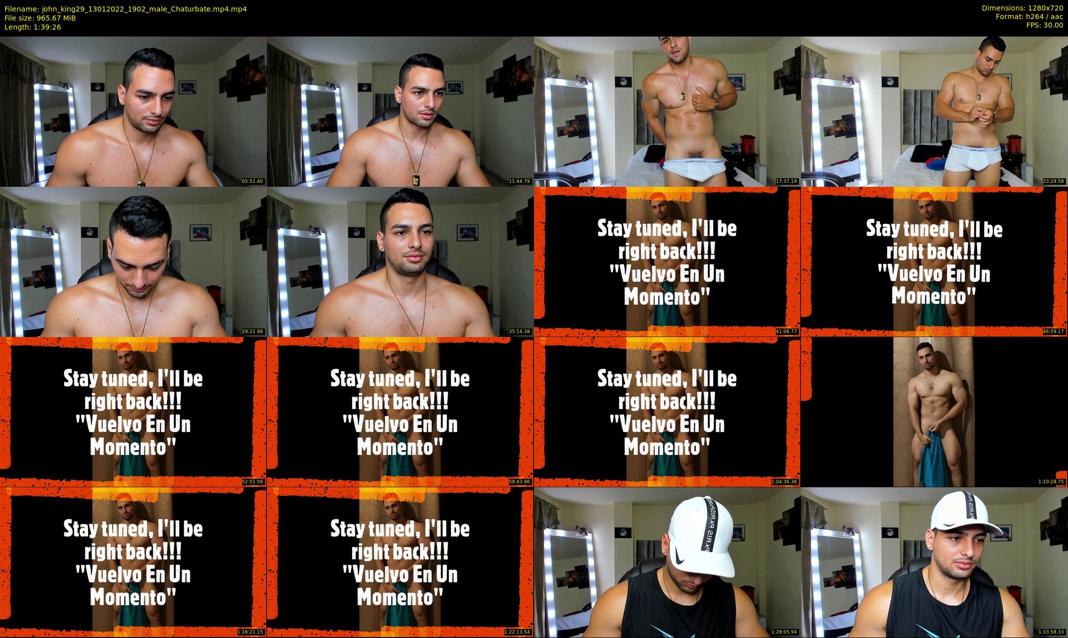 john_king29 — 100 minute Chaturbate male cam show recording, 720p, Jan 13, 2022