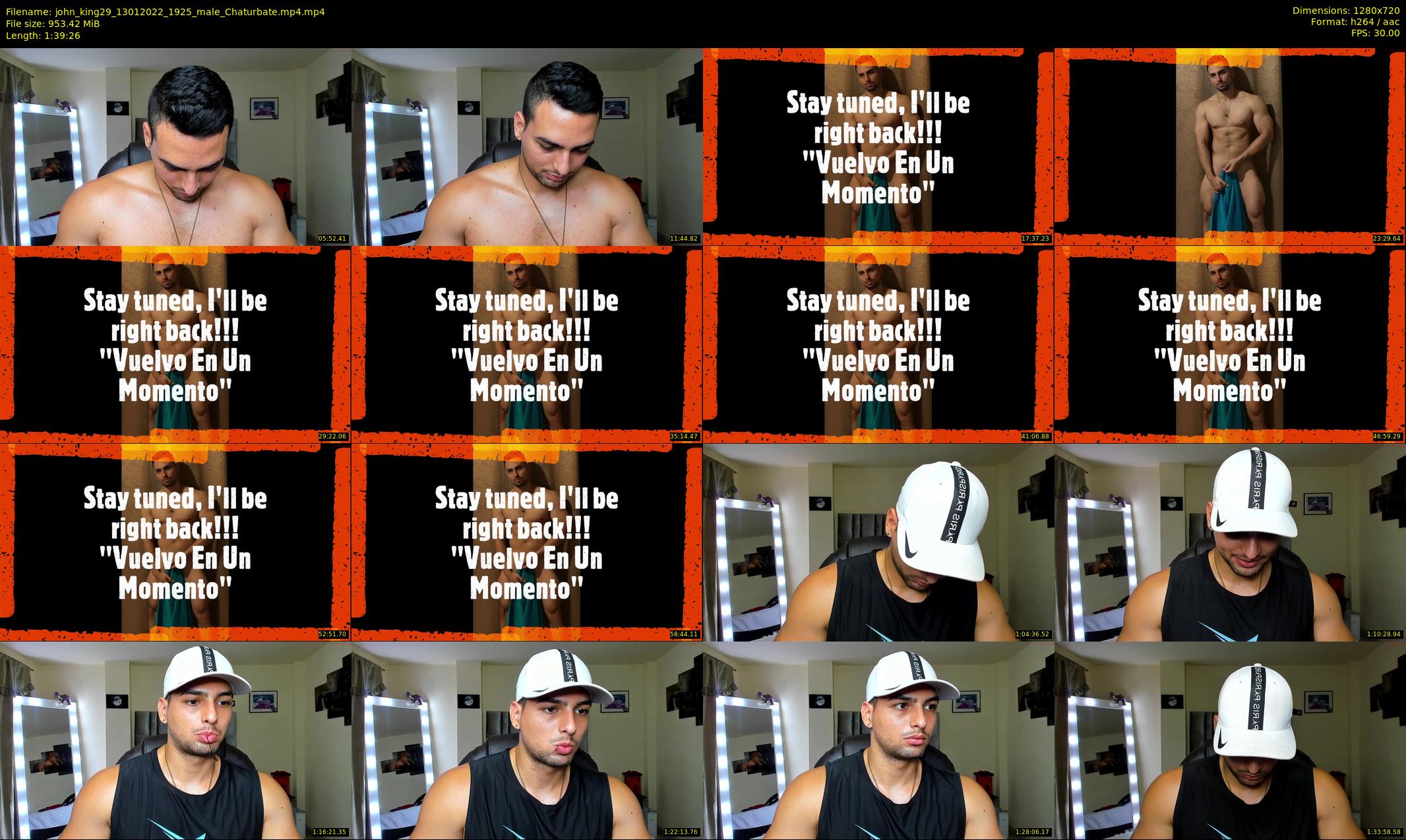 john_king29 — 100 minute Chaturbate male cam show recording, 720p, Jan 13, 2022