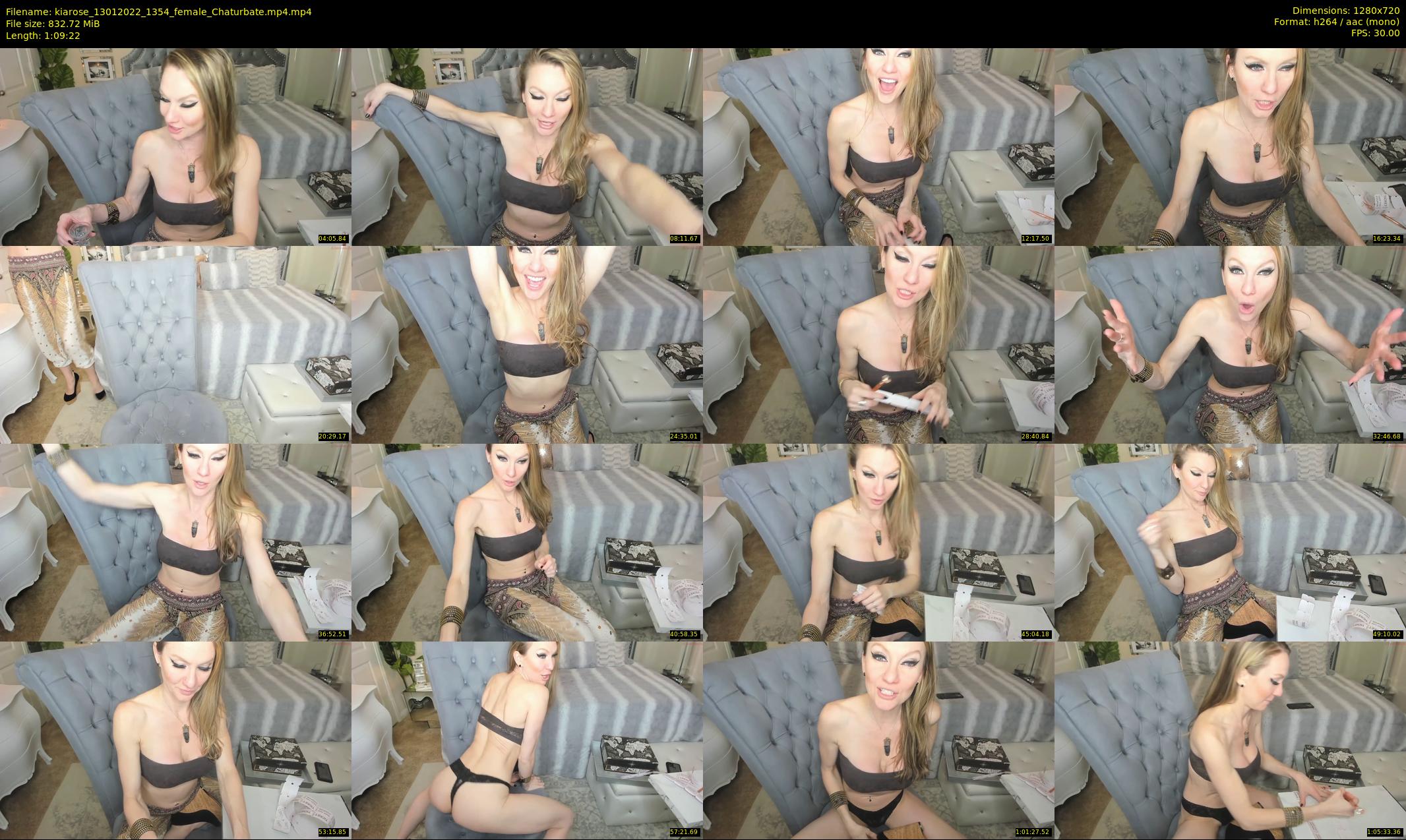 kiarose — 70 minute Chaturbate female cam show recording, 720p, Jan 13, 2022