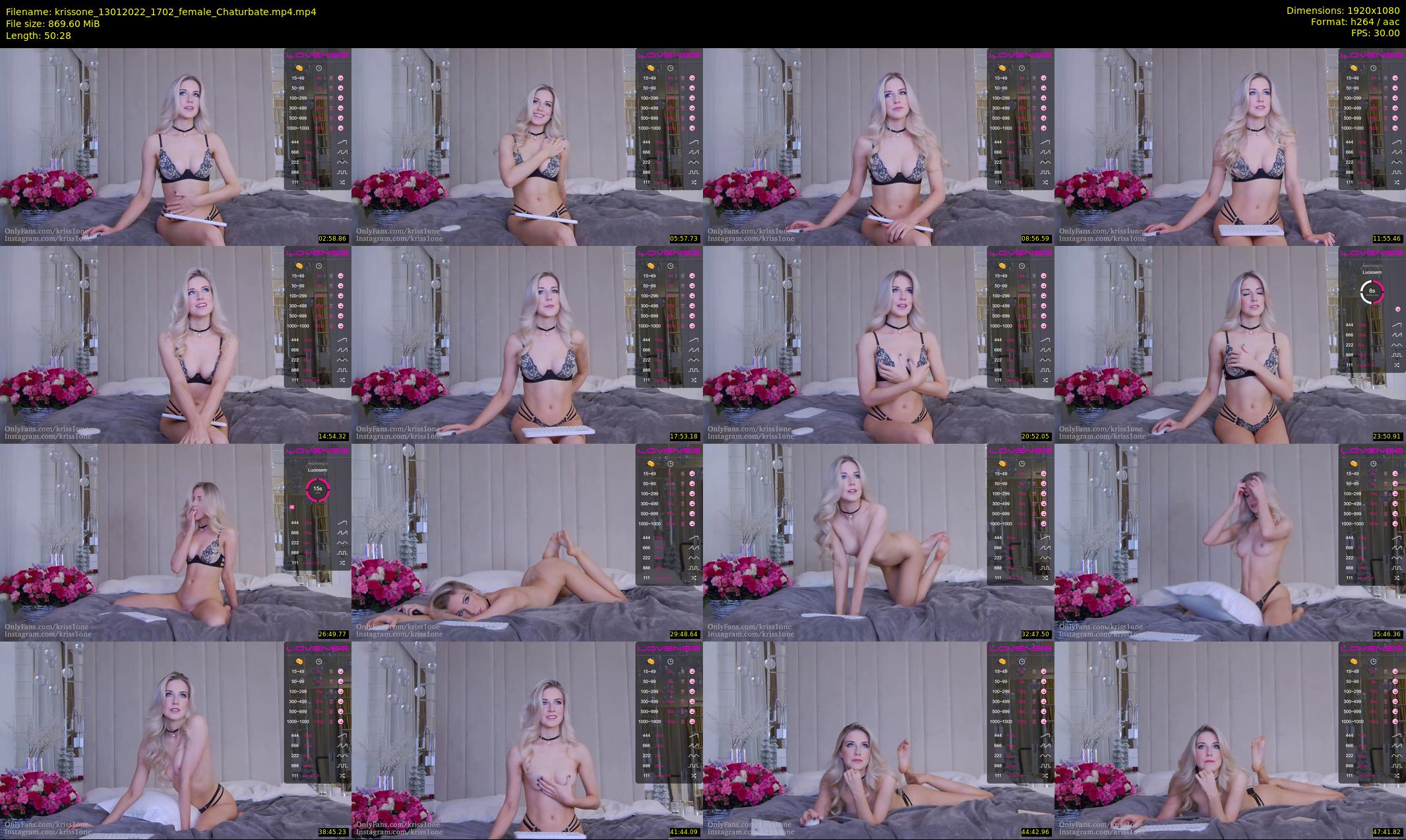krissone — 51 minute Chaturbate female cam show recording, 1080p, Jan 13, 2022